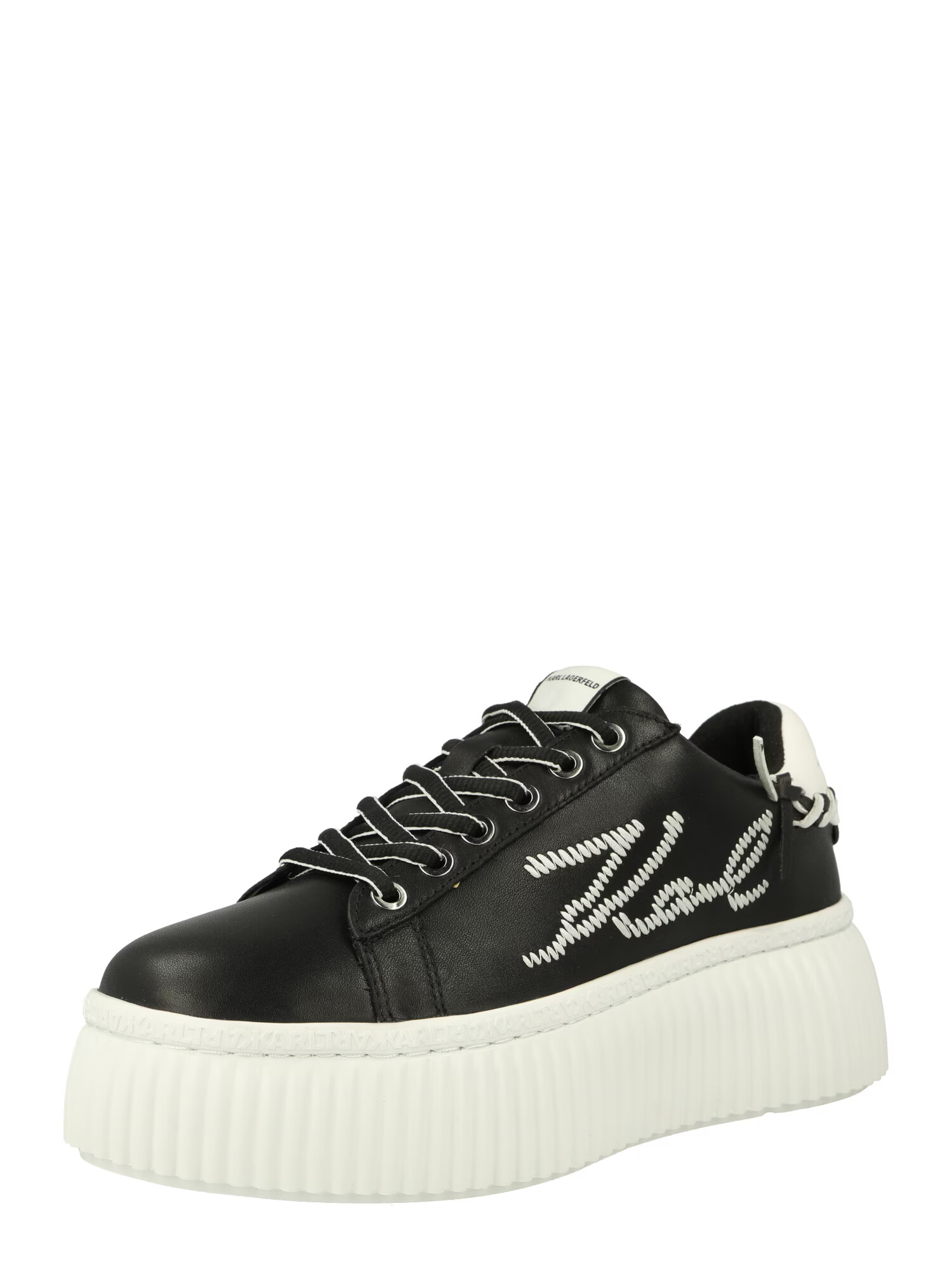 Karl Lagerfeld Sneaker low 'KREEPER LO' negru / alb - Pled.ro