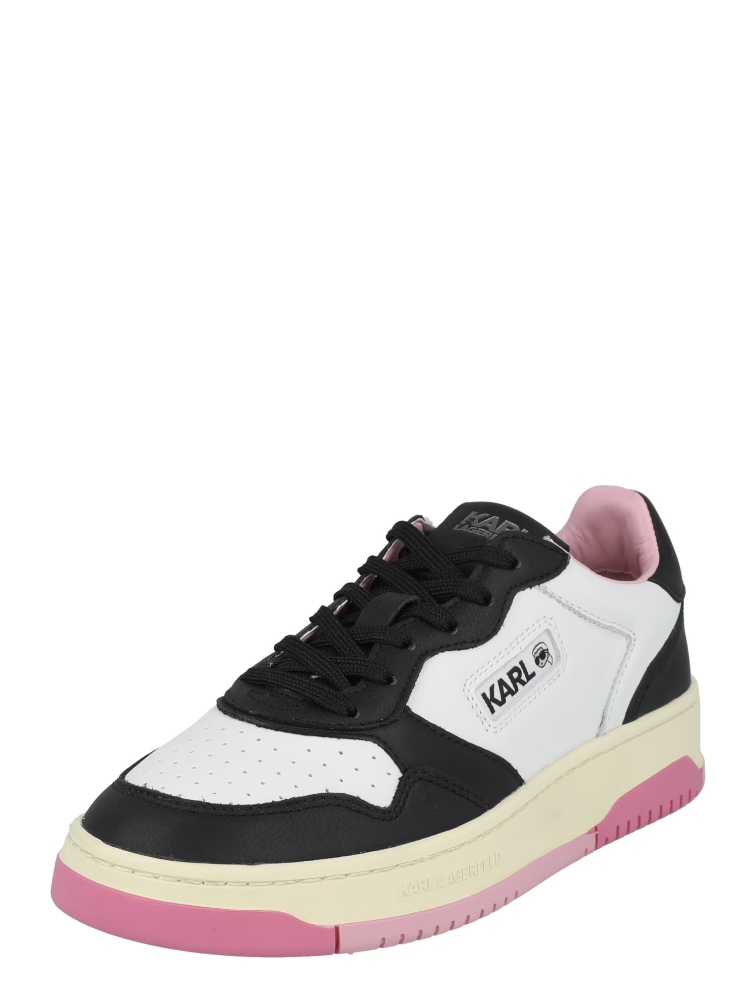 Karl Lagerfeld Sneaker low 'KREW' alb kitt / roz deschis / negru / alb - Pled.ro