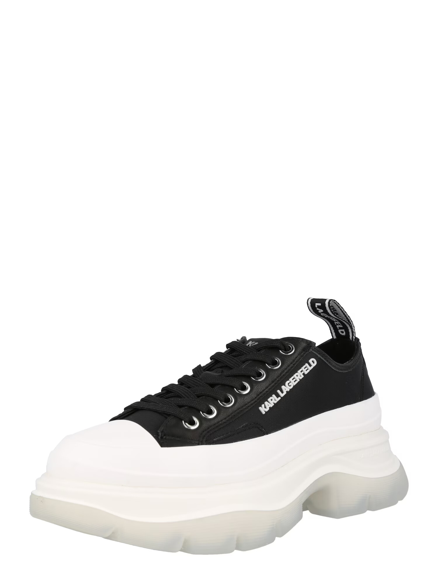 Karl Lagerfeld Sneaker low 'LUNA' negru / alb - Pled.ro