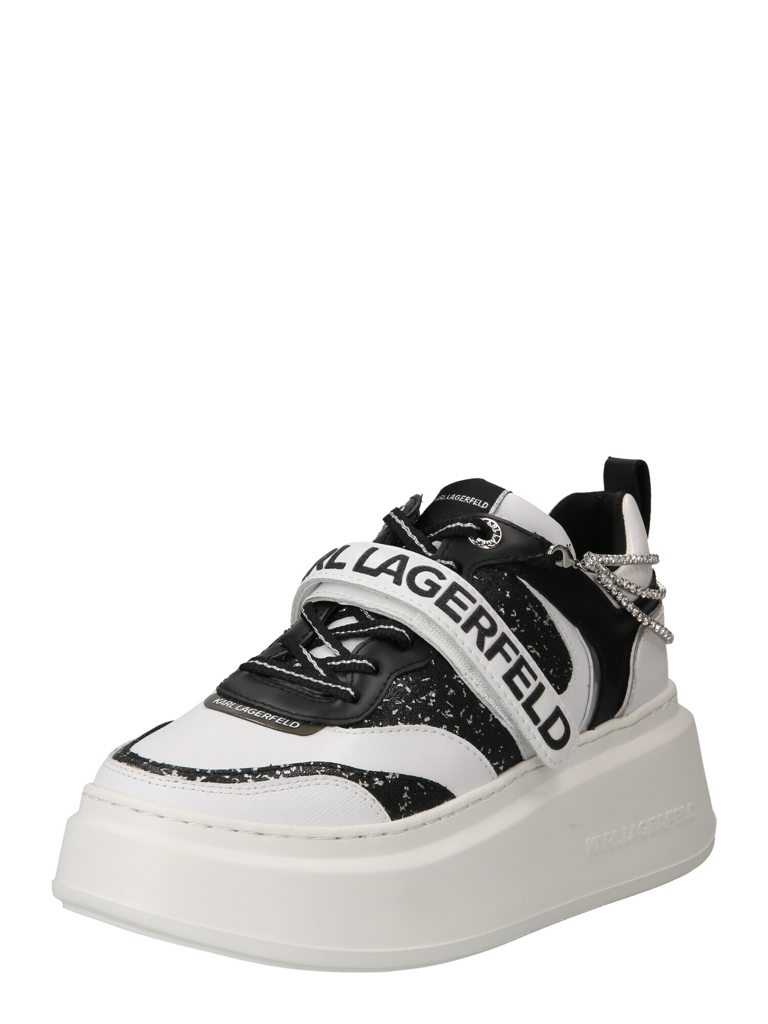 Karl Lagerfeld Sneaker low negru / alb - Pled.ro