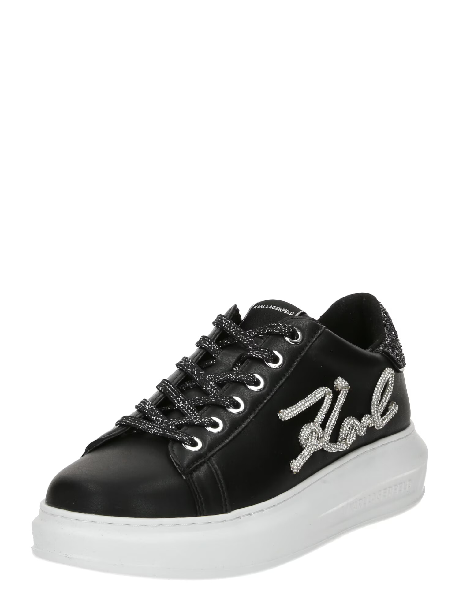 Karl Lagerfeld Sneaker low negru / argintiu - Pled.ro