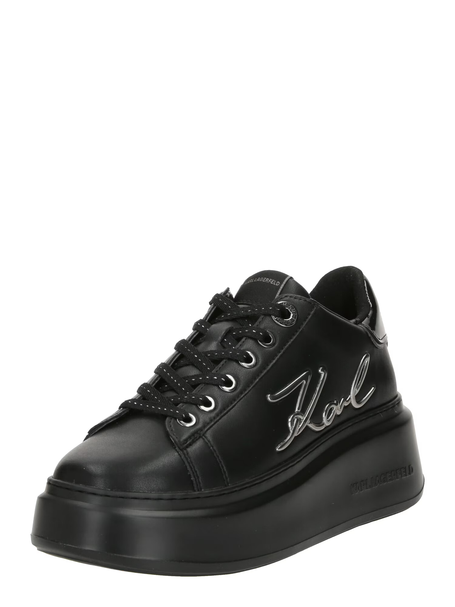 Karl Lagerfeld Sneaker low negru / argintiu - Pled.ro