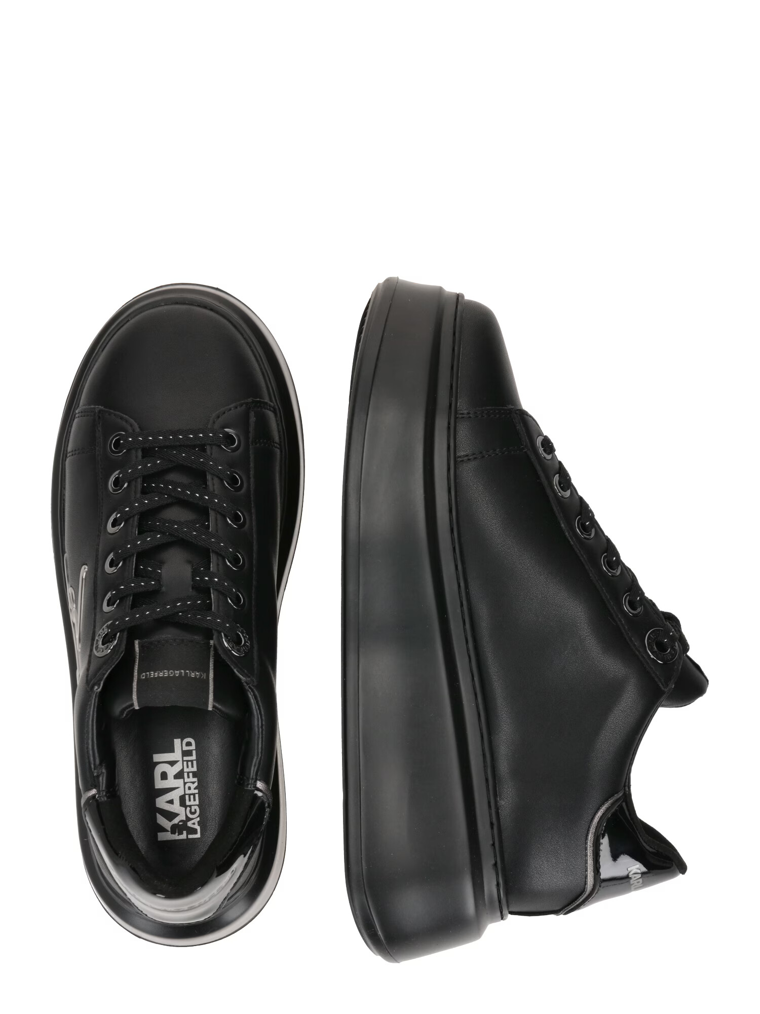 Karl Lagerfeld Sneaker low negru / argintiu - Pled.ro