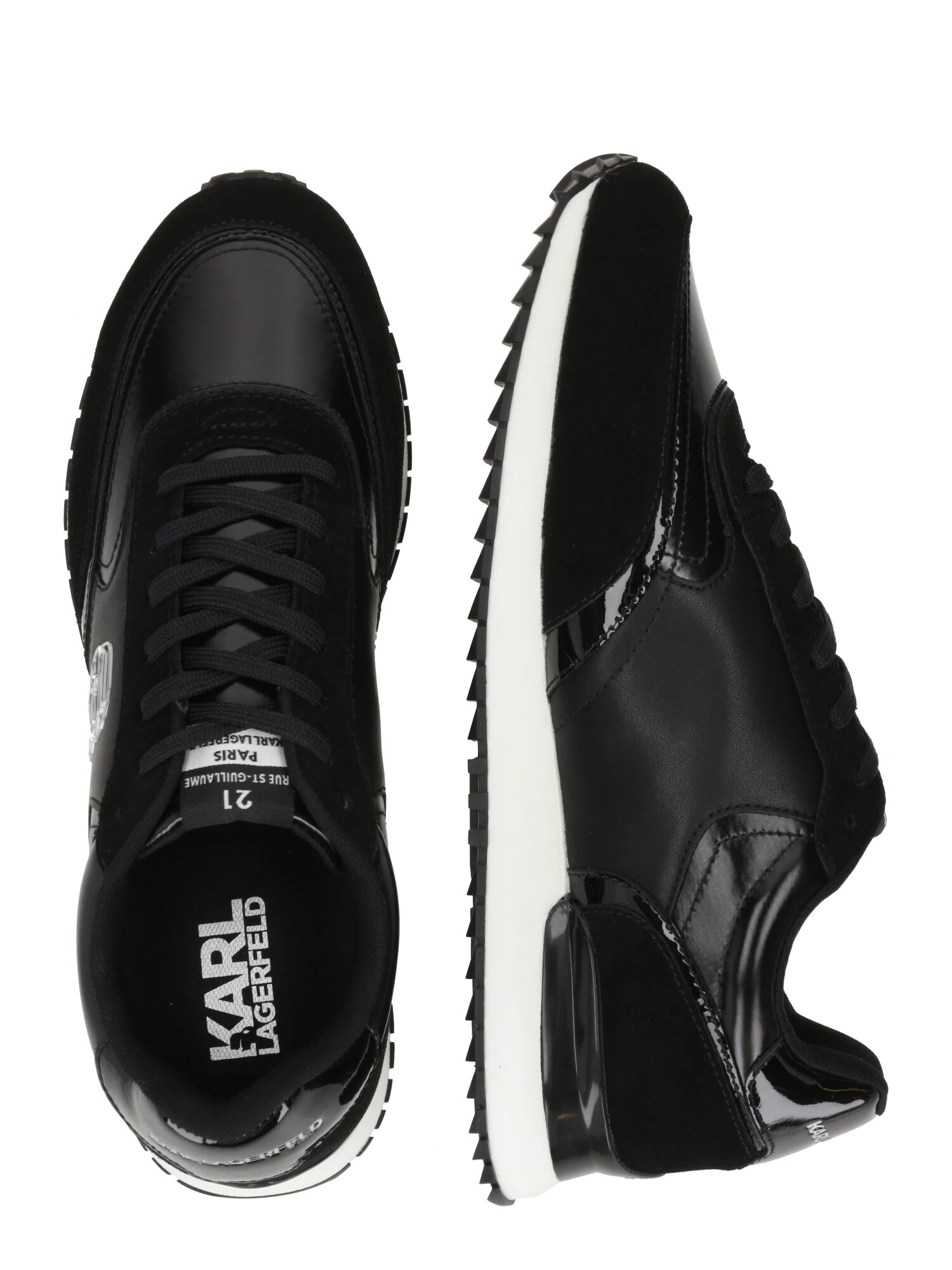 Karl Lagerfeld Sneaker low negru / argintiu - Pled.ro