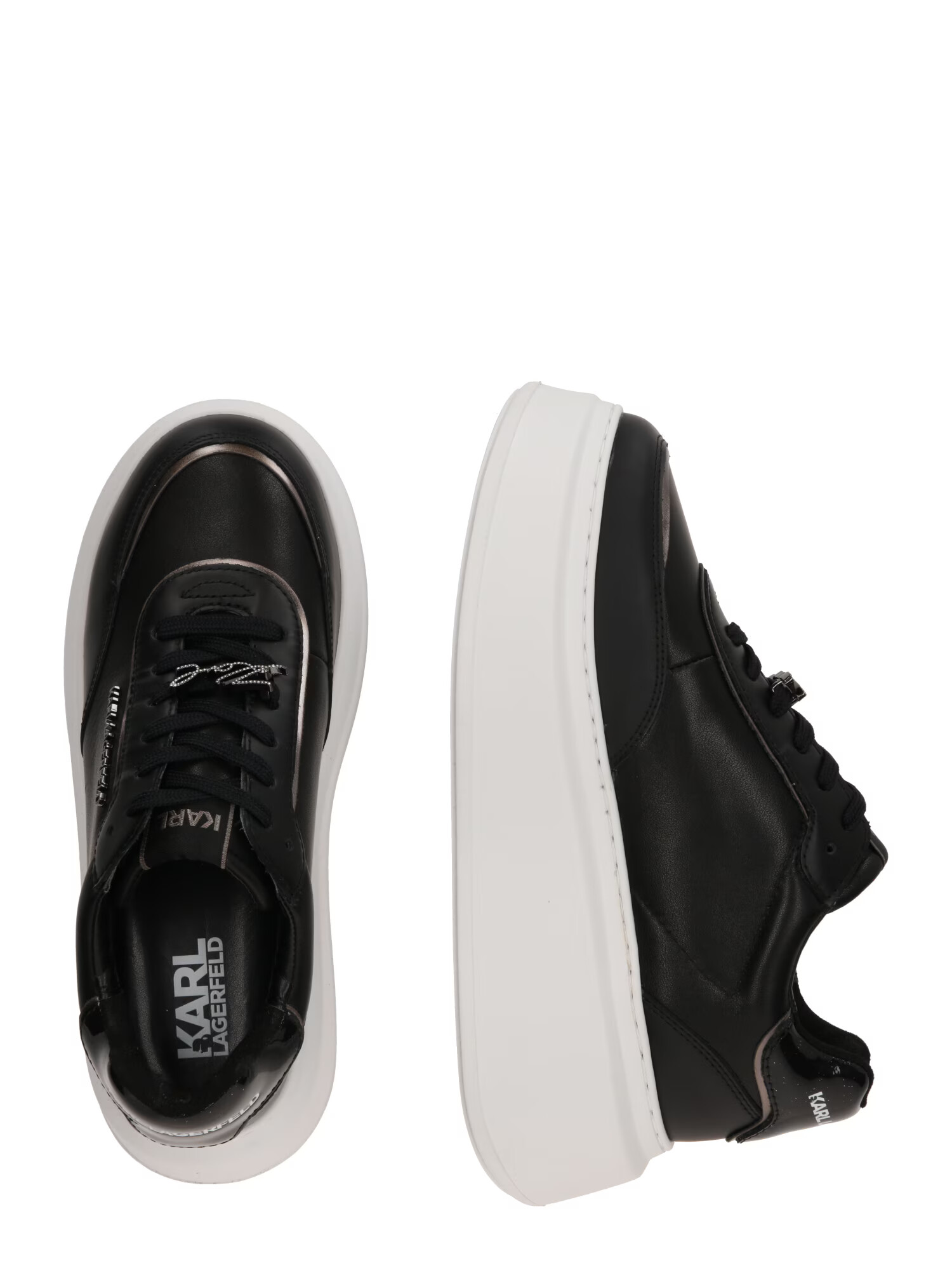 Karl Lagerfeld Sneaker low negru / argintiu - Pled.ro