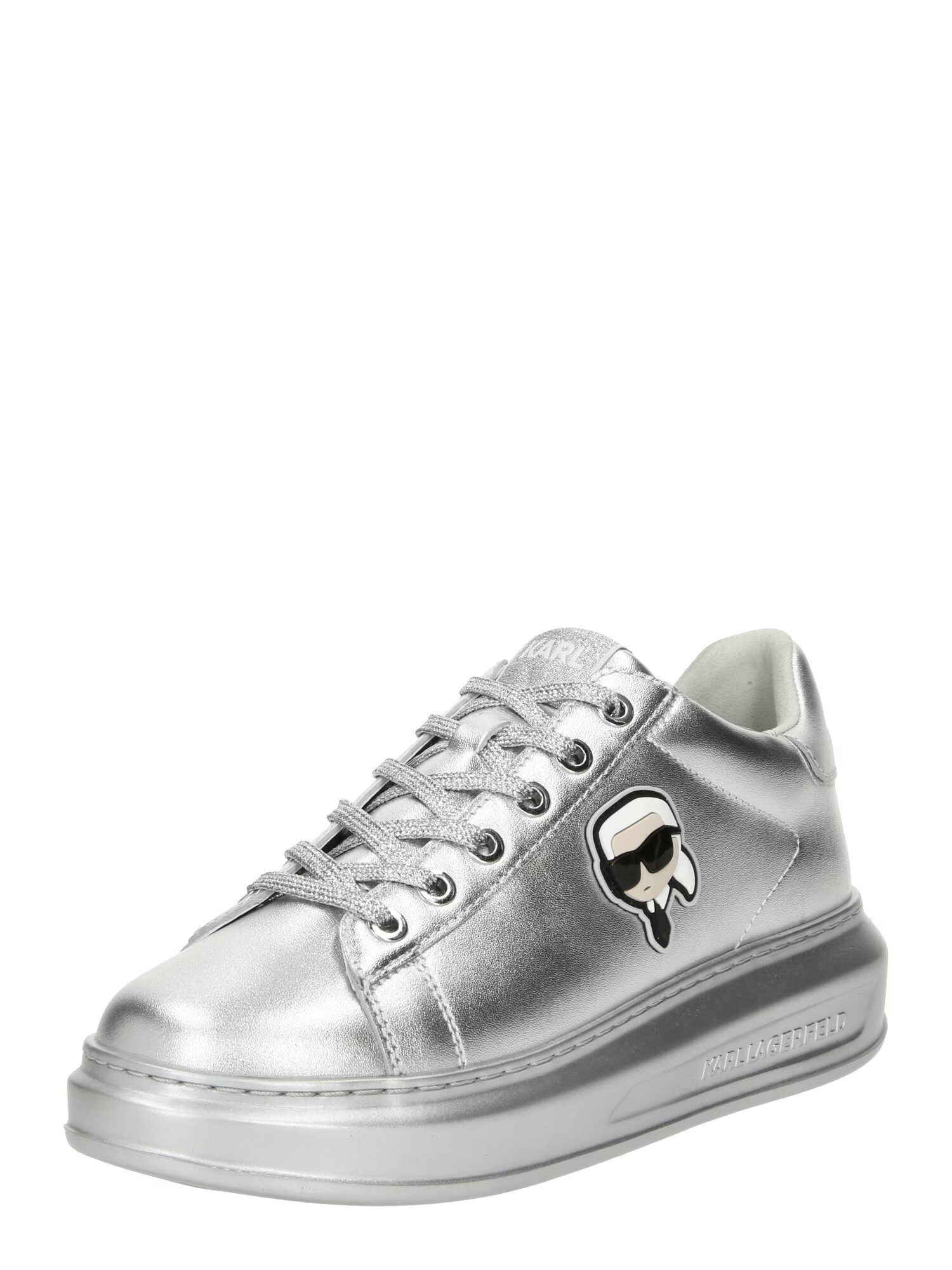 Karl Lagerfeld Sneaker low negru / argintiu / alb murdar - Pled.ro