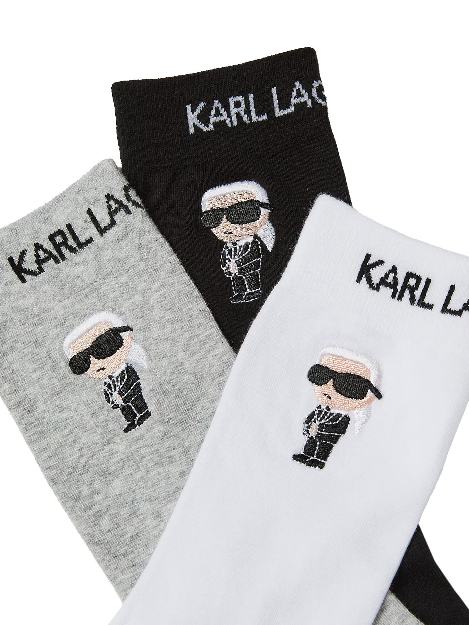 Karl Lagerfeld Șosete bej / gri amestecat / negru / alb - Pled.ro