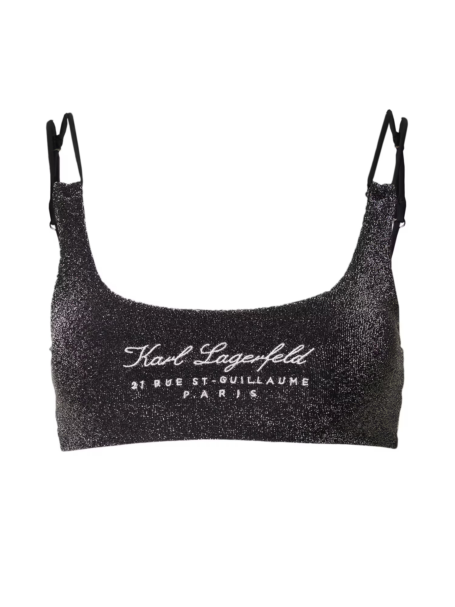 Karl Lagerfeld Sutien costum de baie 'Hotel' negru amestecat / alb - Pled.ro