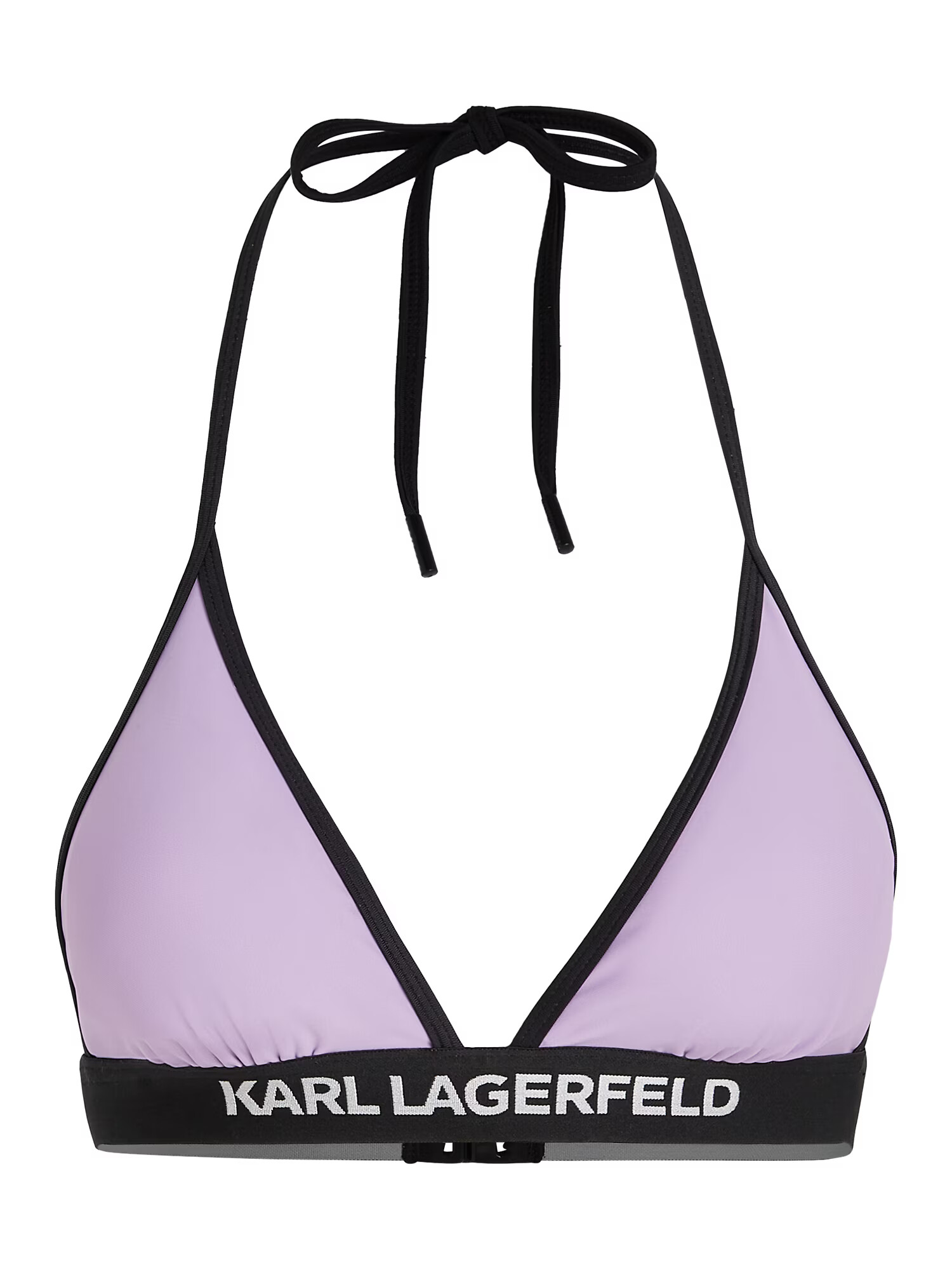 Karl Lagerfeld Sutien costum de baie mov lavandă / negru / alb - Pled.ro