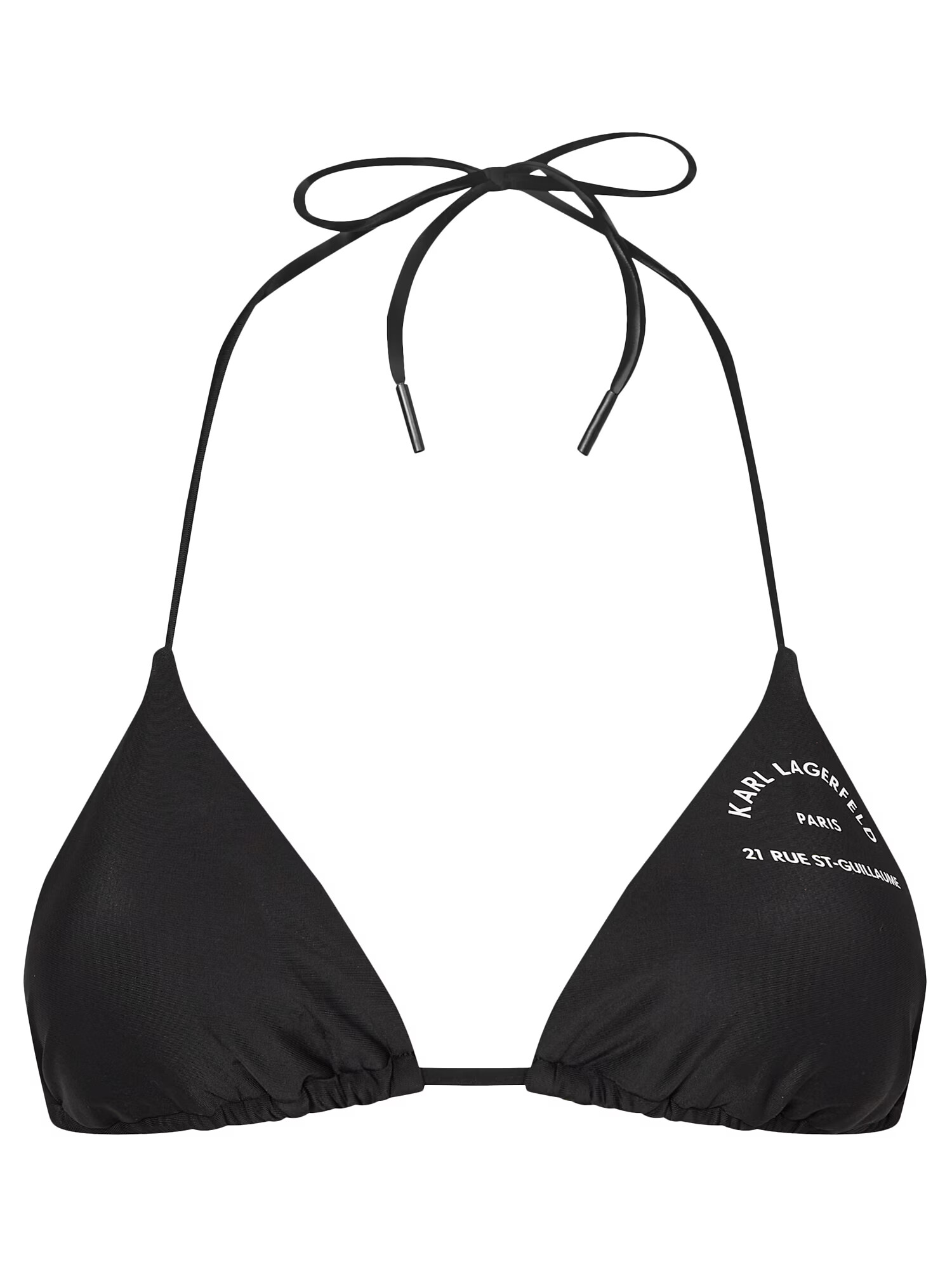 Karl Lagerfeld Sutien costum de baie negru / alb - Pled.ro