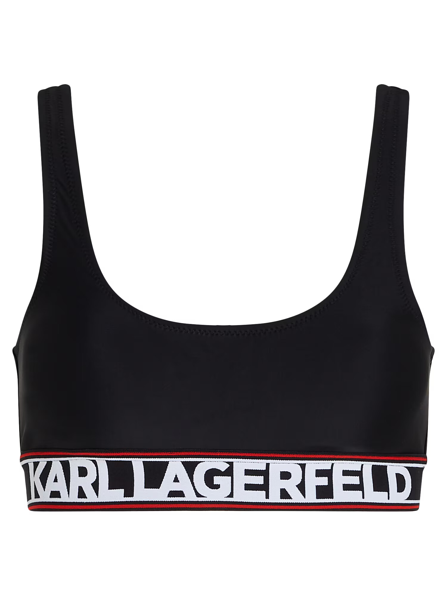 Karl Lagerfeld Sutien costum de baie roșu / negru / alb - Pled.ro