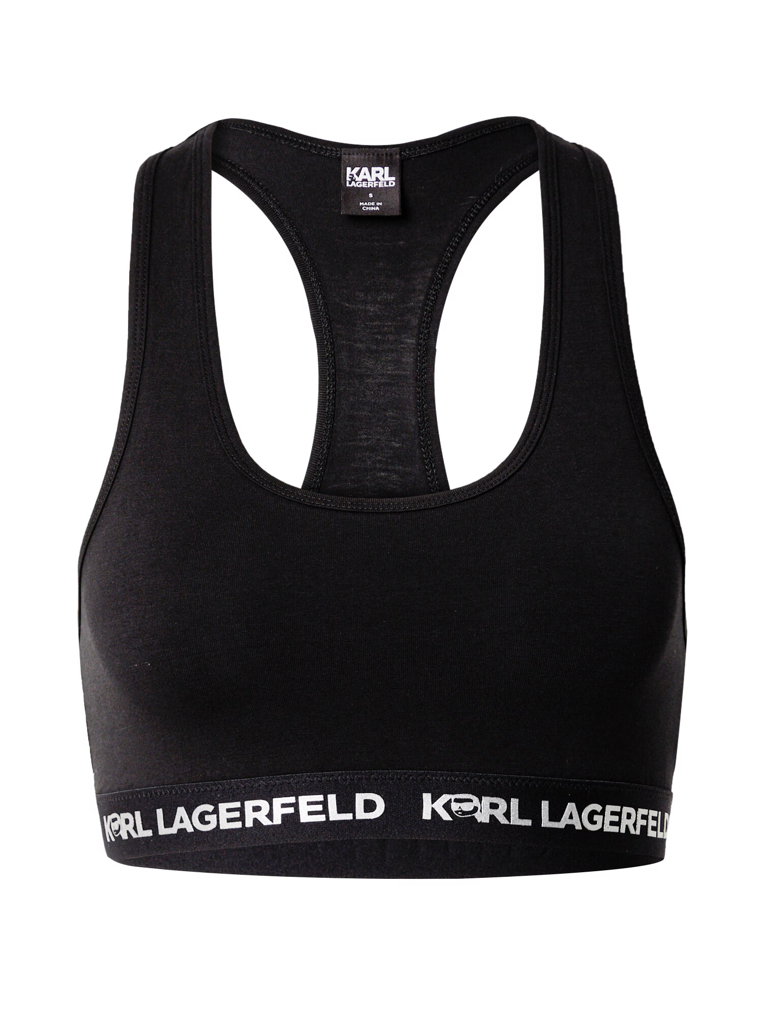 Karl Lagerfeld Sutien 'Ikonik 2.0' negru / alb - Pled.ro