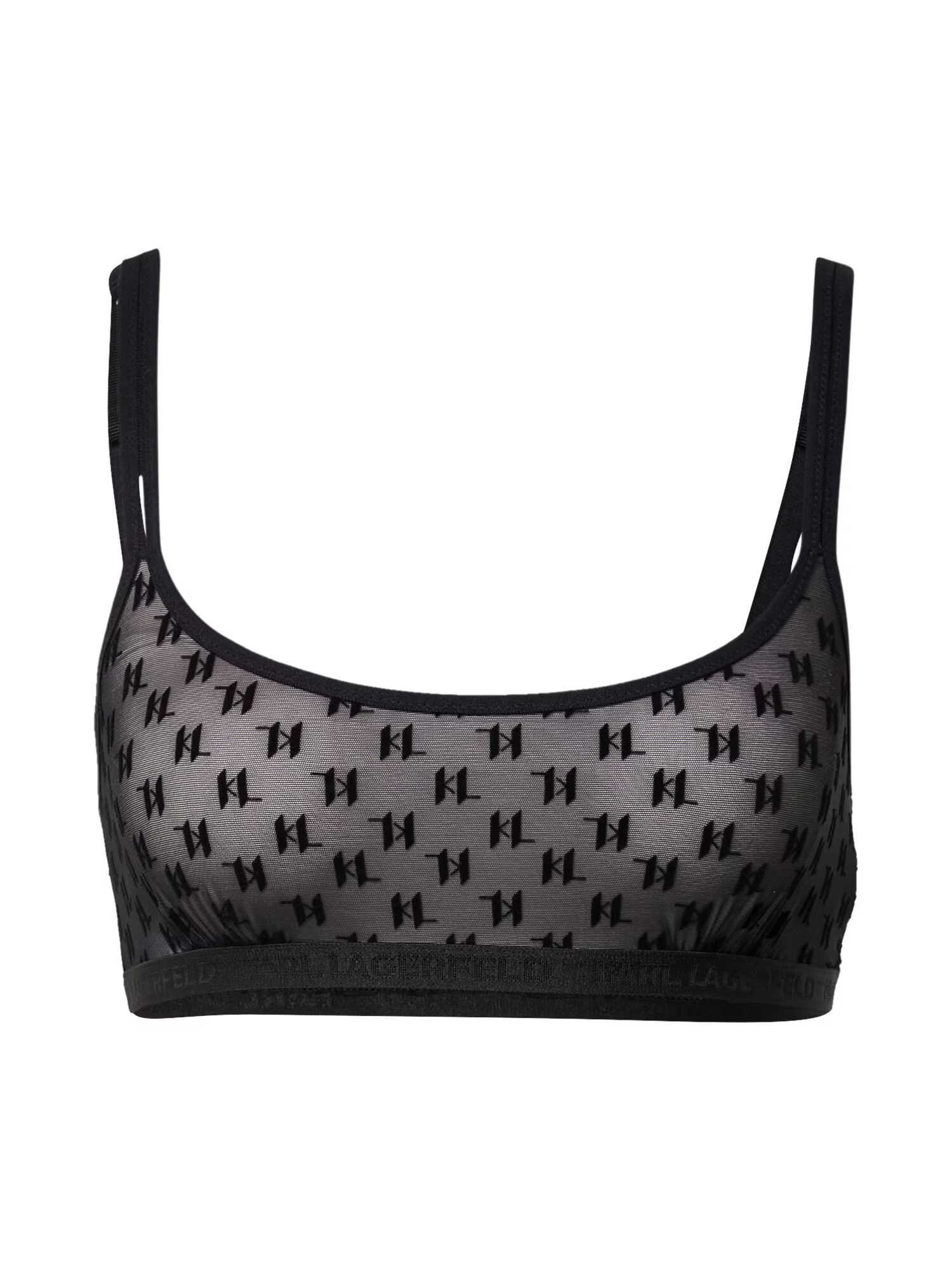 Karl Lagerfeld Sutien negru - Pled.ro