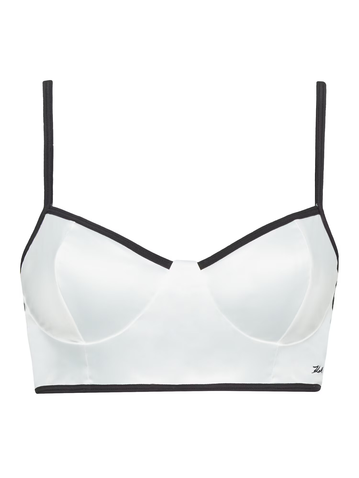 Karl Lagerfeld Sutien negru / alb - Pled.ro