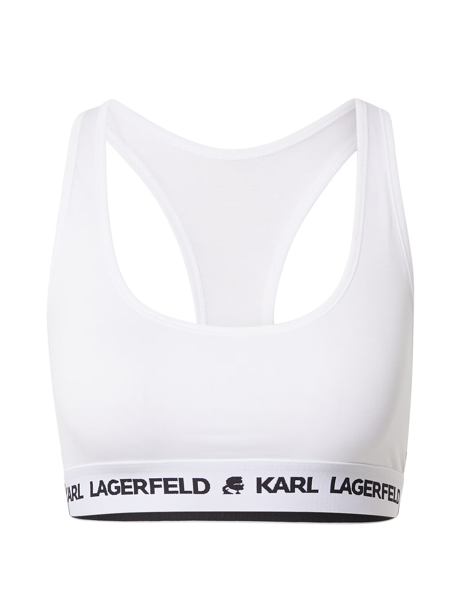 Karl Lagerfeld Sutien negru / alb - Pled.ro