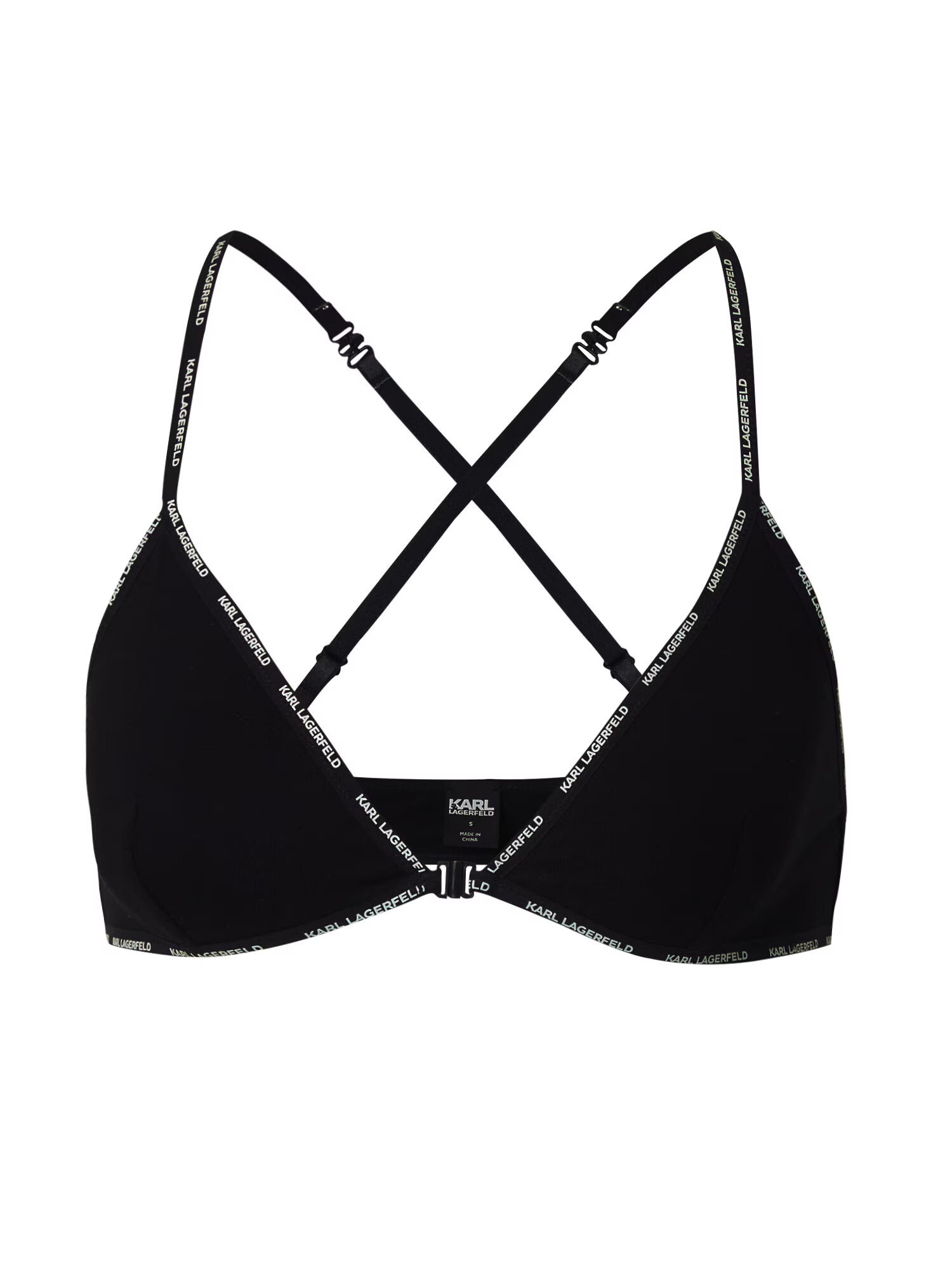 Karl Lagerfeld Sutien negru / alb - Pled.ro