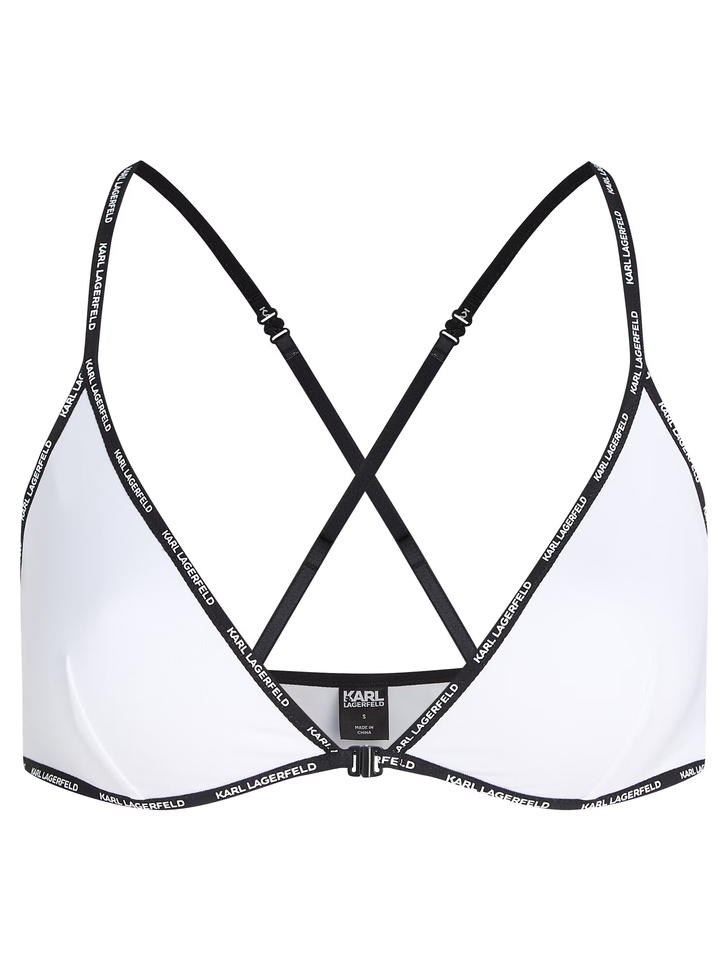 Karl Lagerfeld Sutien negru / alb - Pled.ro