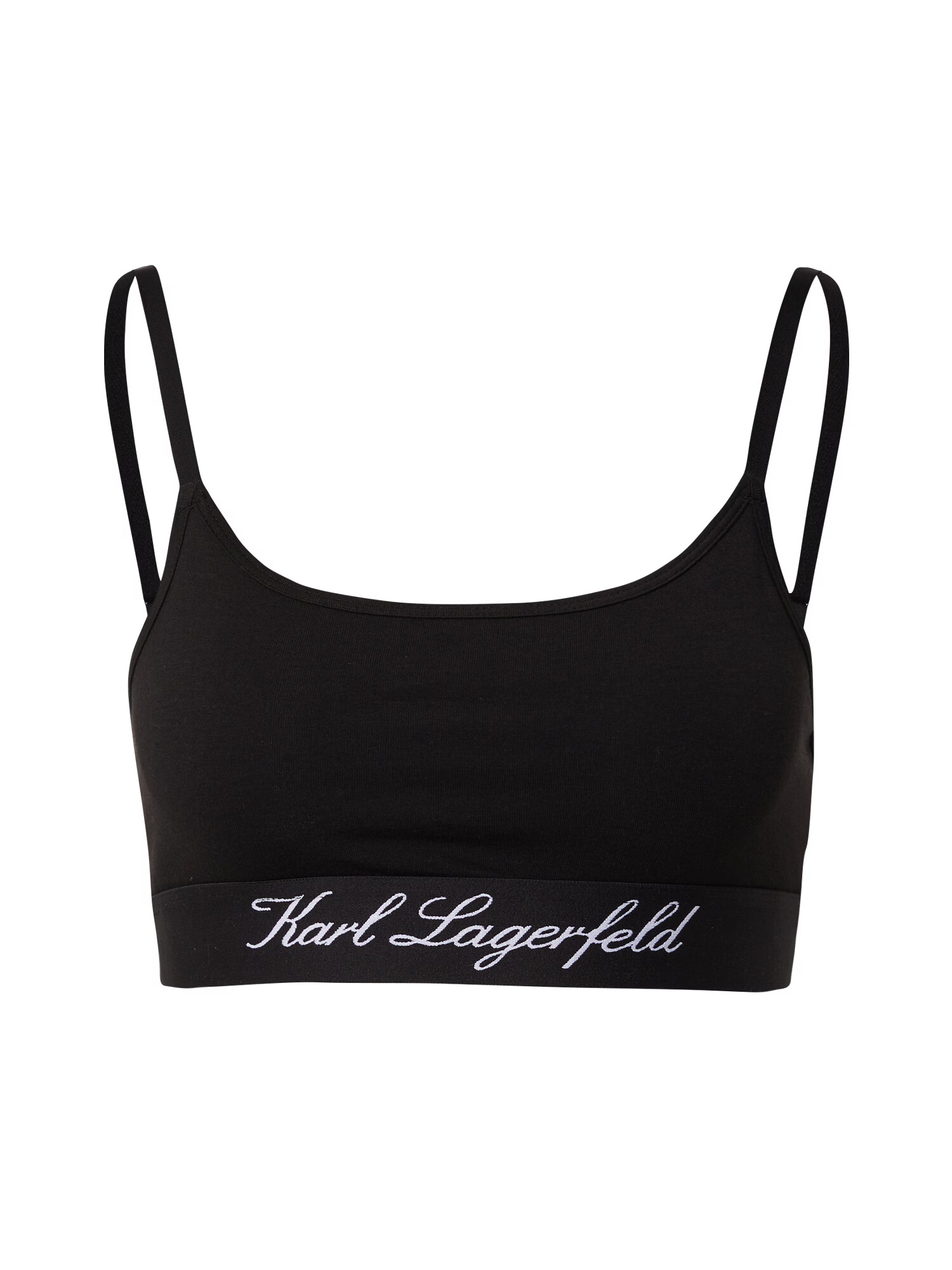 Karl Lagerfeld Sutien 'Hotel' negru / alb - Pled.ro