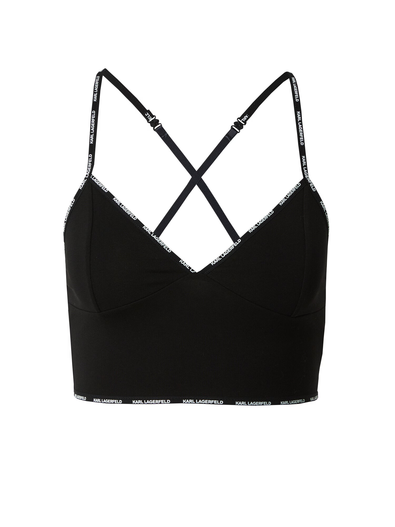 Karl Lagerfeld Sutien negru / alb - Pled.ro