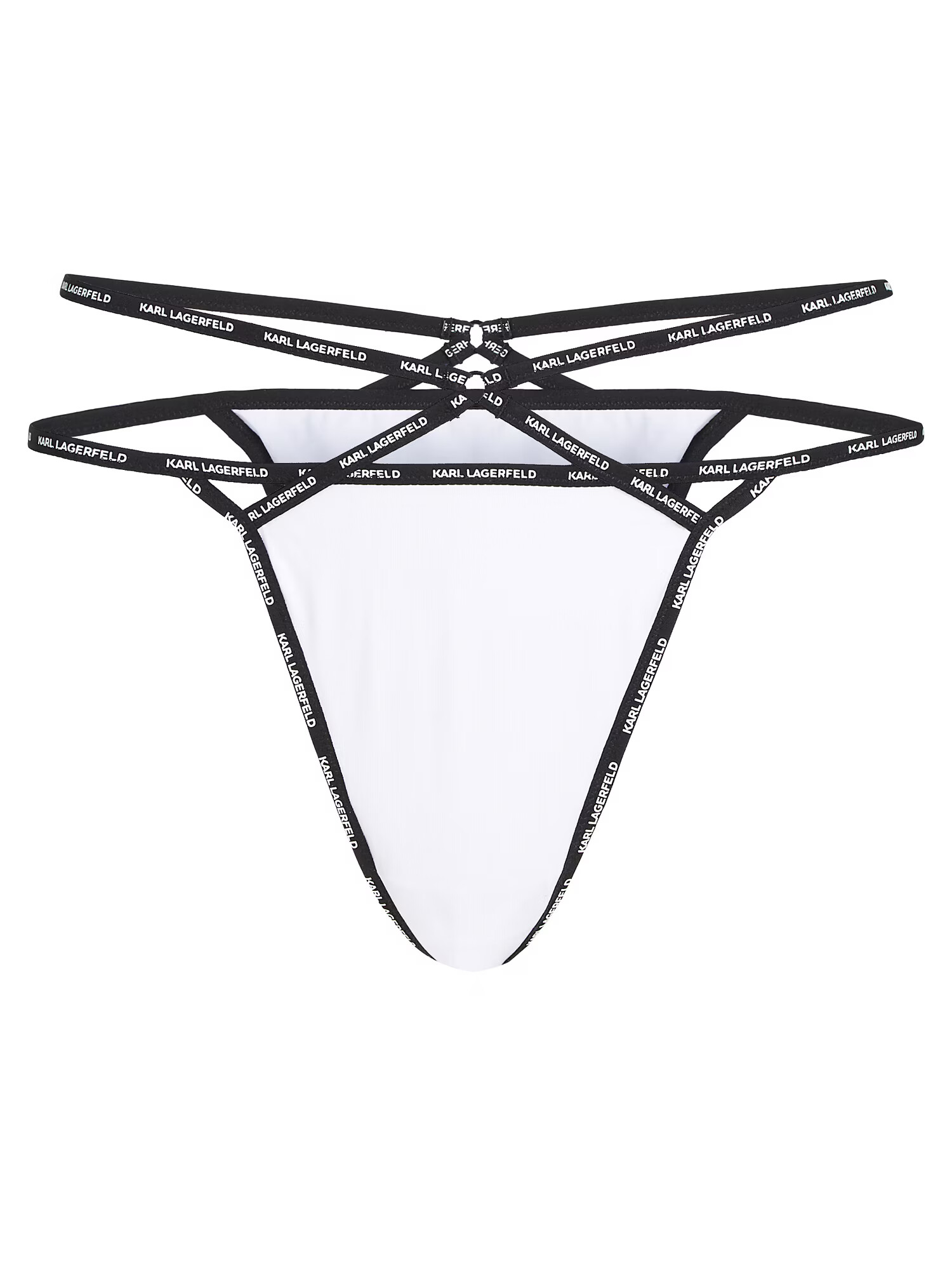 Karl Lagerfeld Tanga negru / alb - Pled.ro