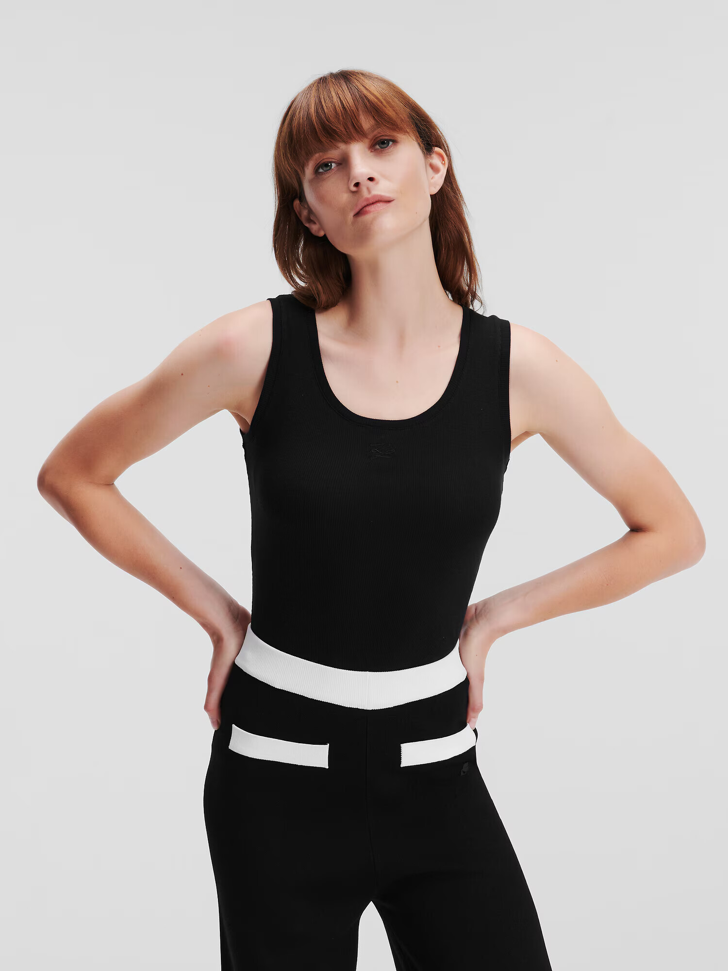 Karl Lagerfeld Top negru - Pled.ro