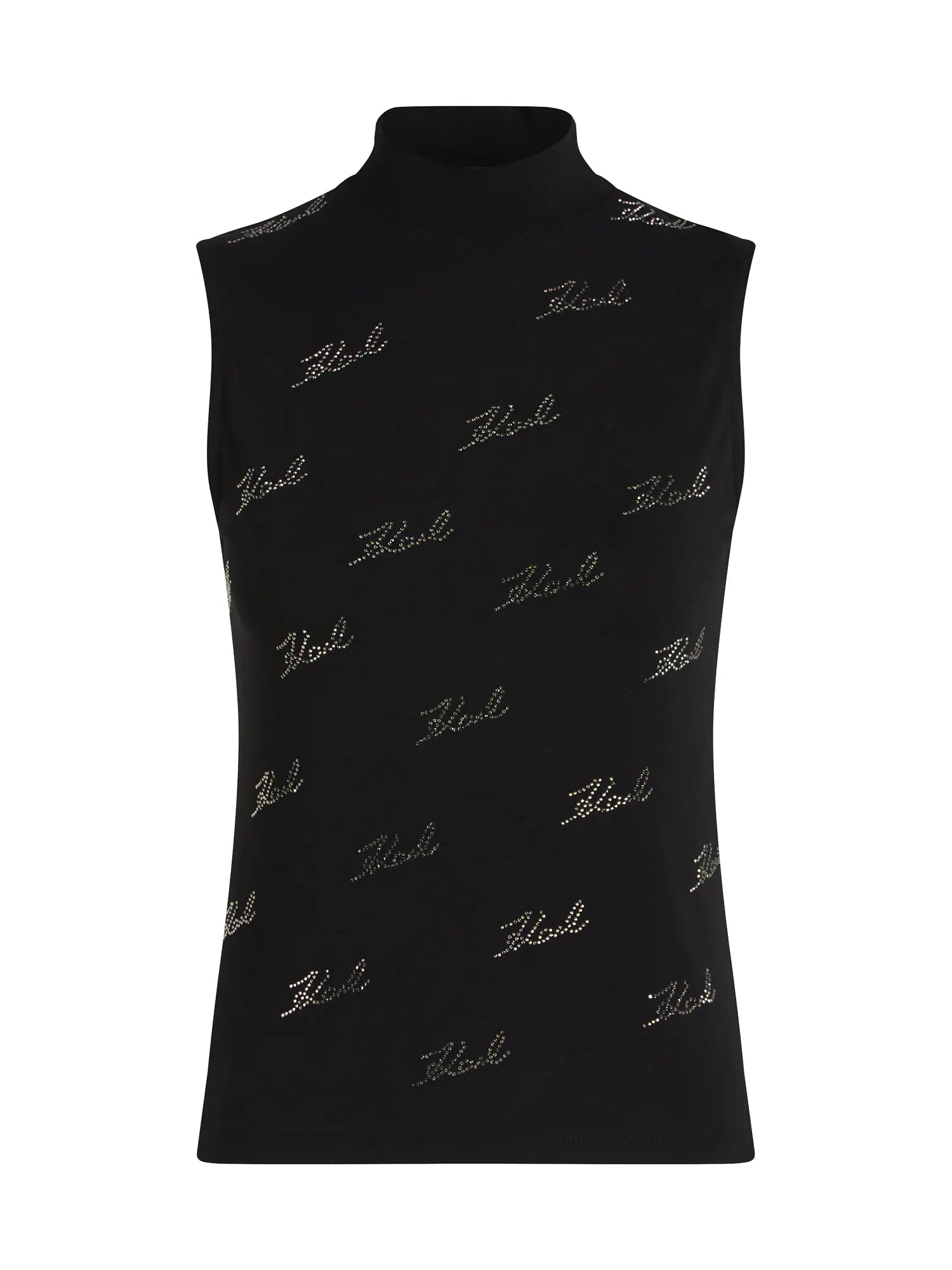 Karl Lagerfeld Top negru / argintiu - Pled.ro