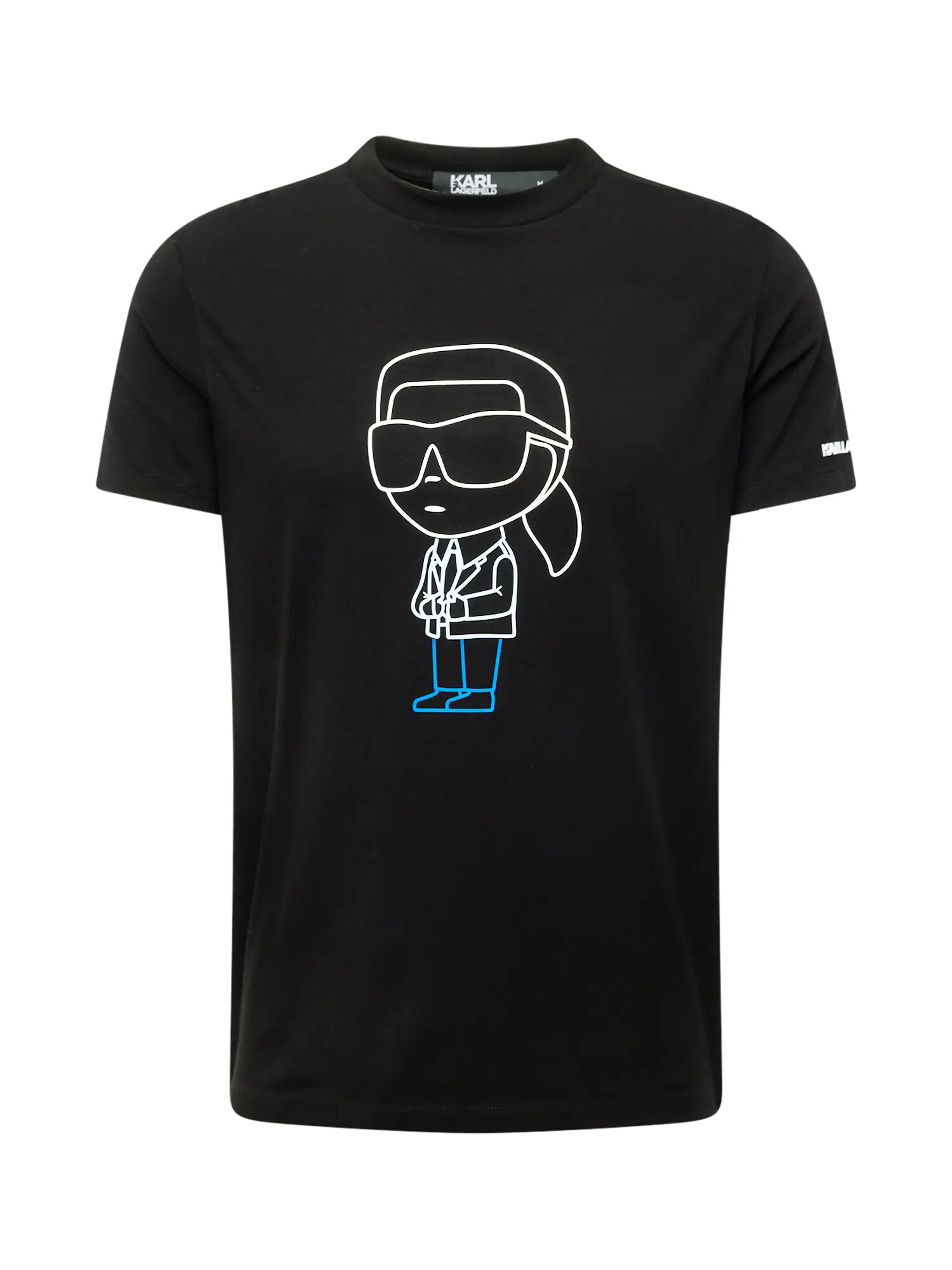 Karl Lagerfeld Tricou albastru / negru / alb - Pled.ro