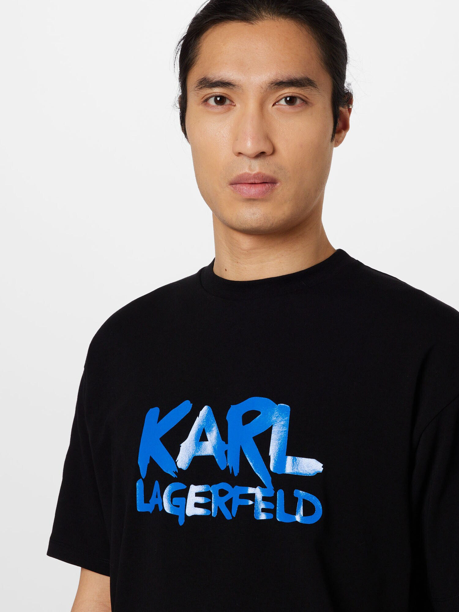 Karl Lagerfeld Tricou albastru / negru / alb murdar - Pled.ro