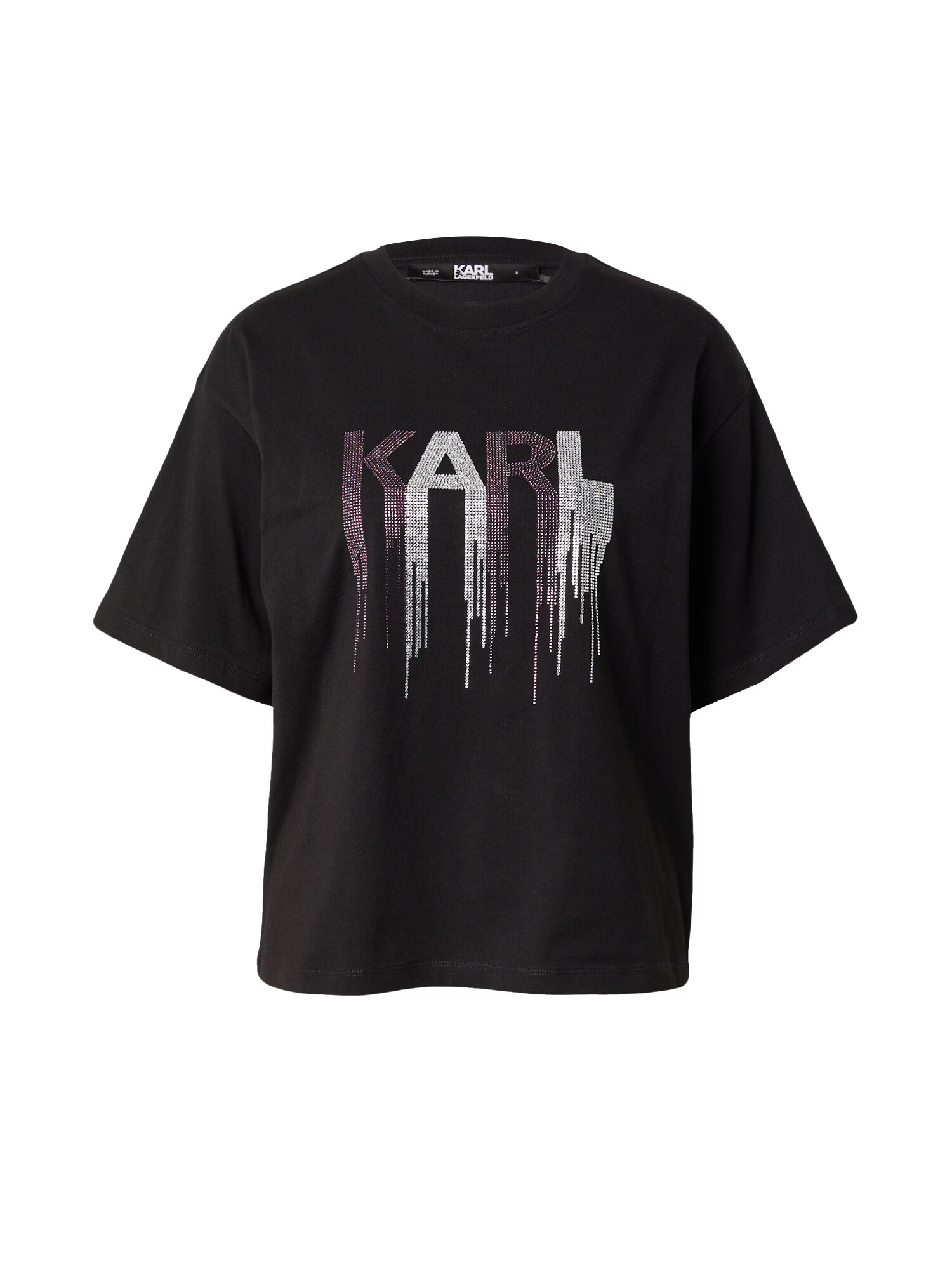 Karl Lagerfeld Tricou auriu - roz / negru / transparent - Pled.ro