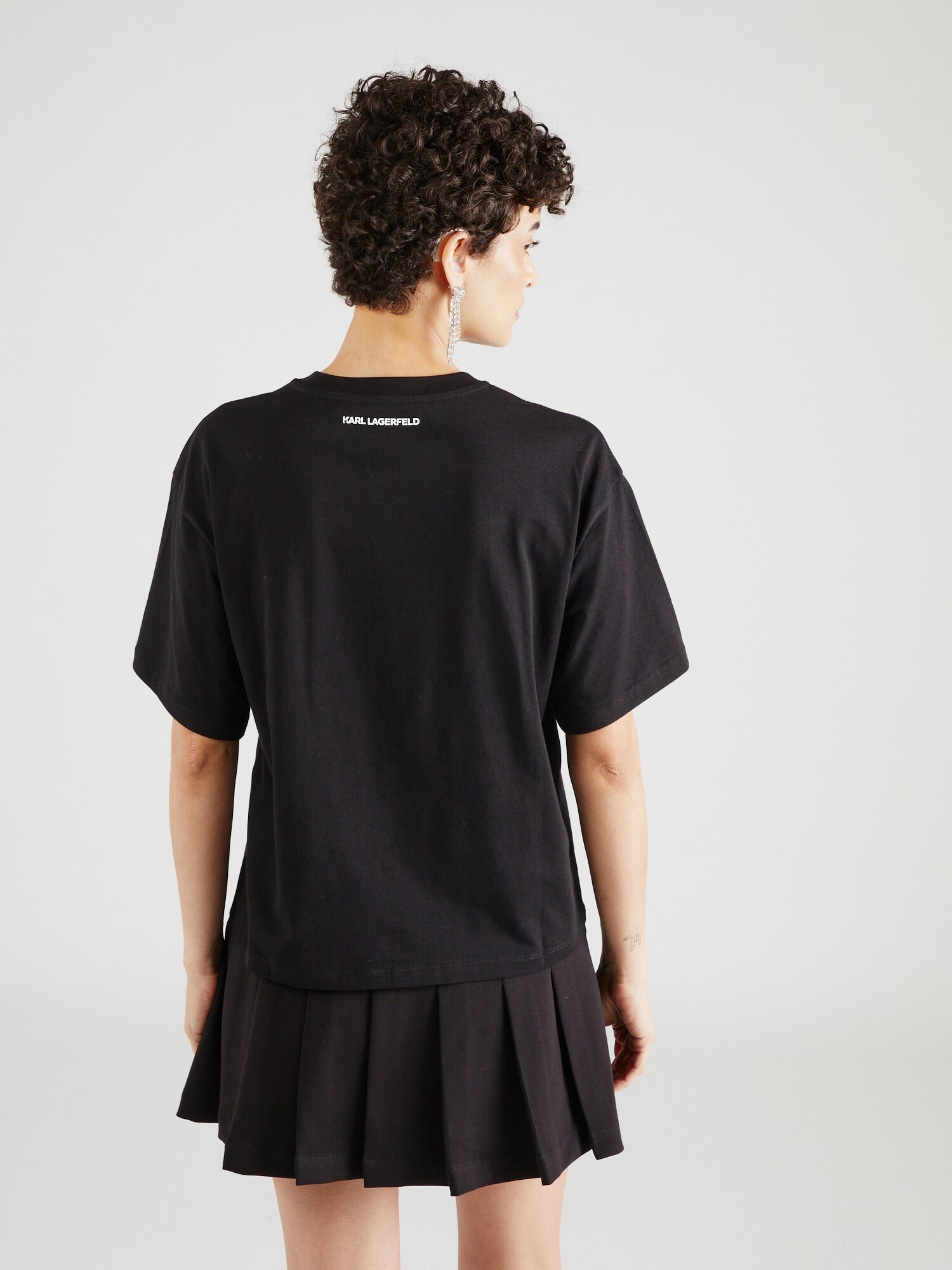 Karl Lagerfeld Tricou auriu - roz / negru / transparent - Pled.ro