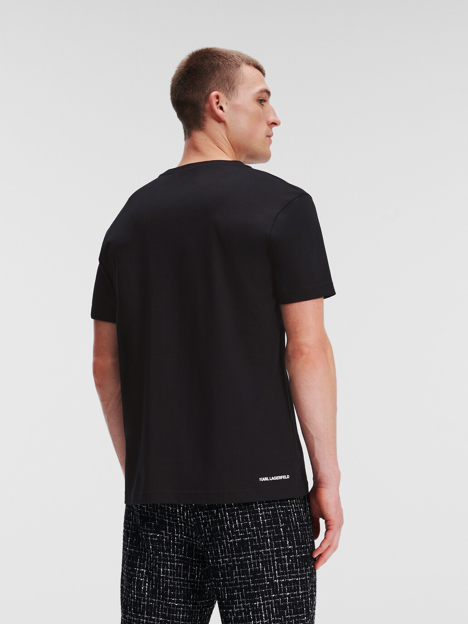 Karl Lagerfeld Tricou 'Bouclé' negru - Pled.ro