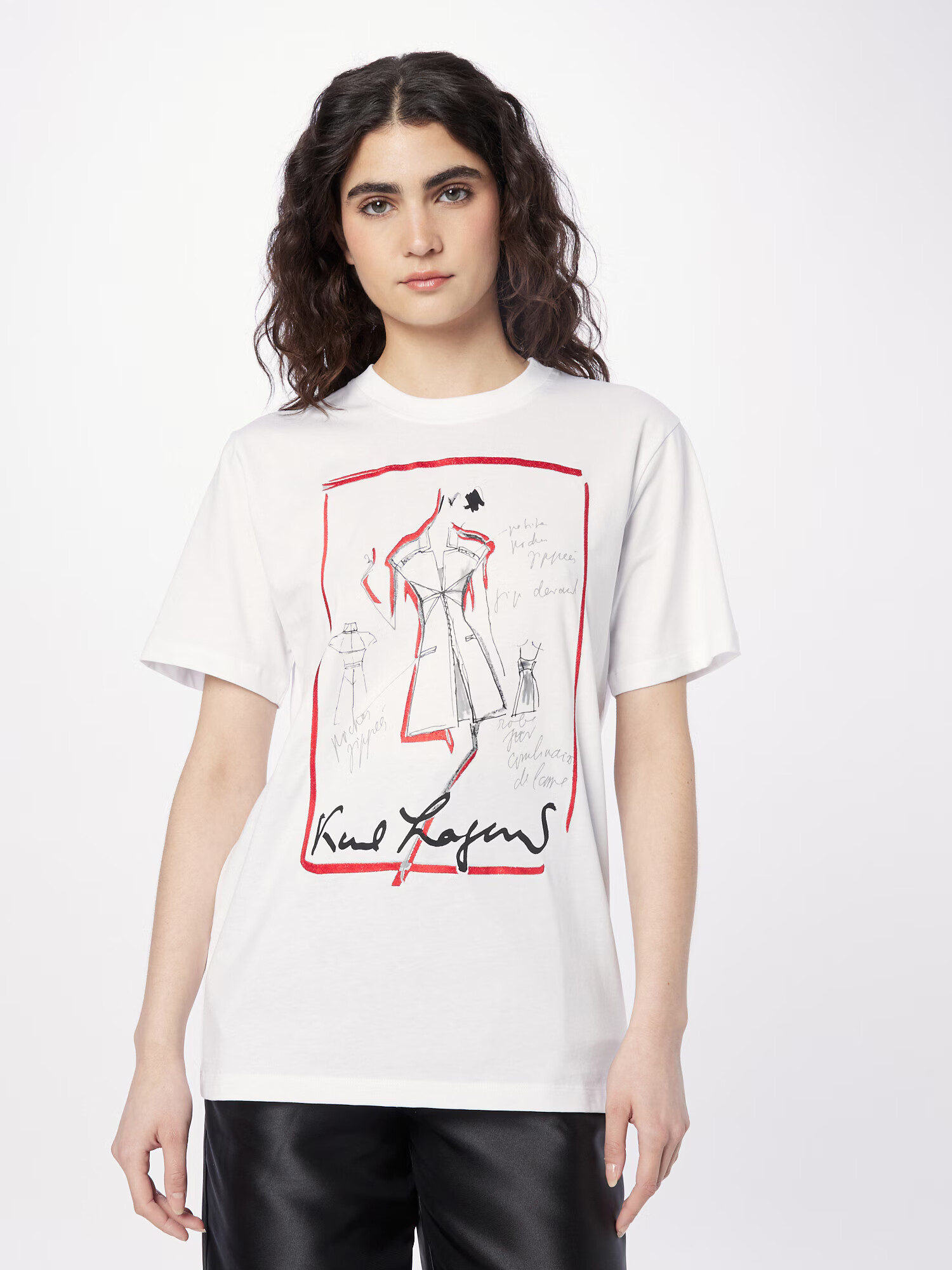 Karl Lagerfeld Tricou gri deschis / roșu / negru / alb - Pled.ro