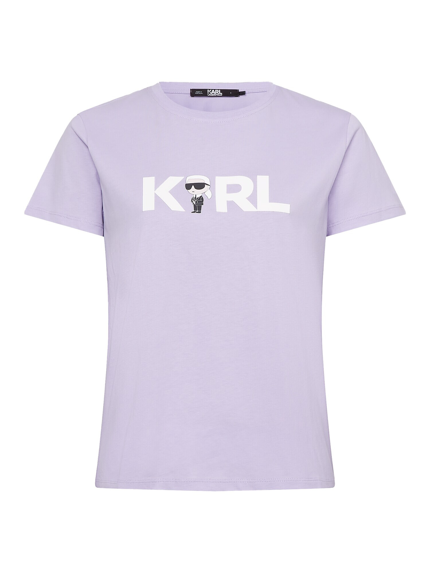 Karl Lagerfeld Tricou ' Ikonik 2.0 ' mov lavandă / alb - Pled.ro