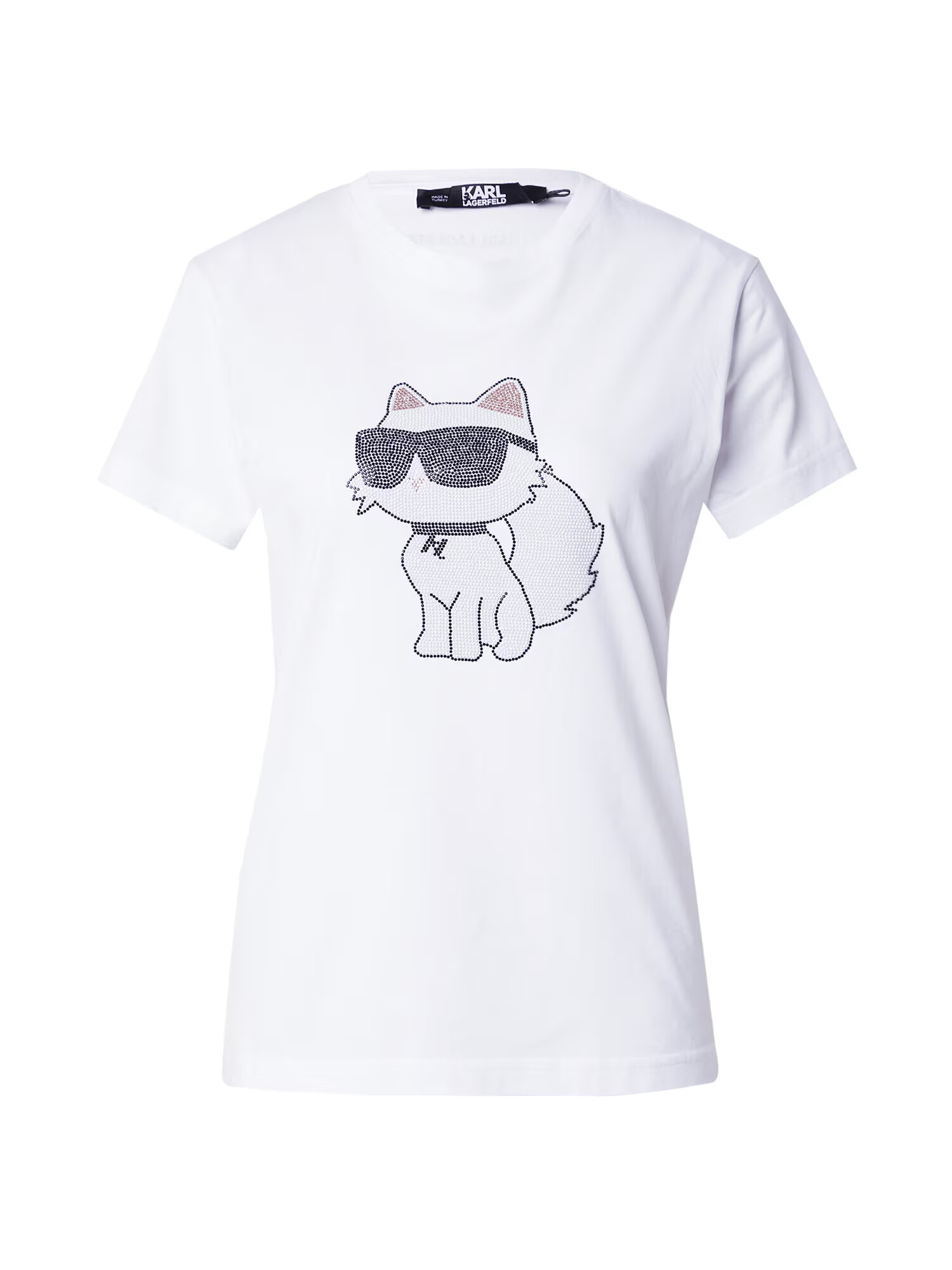 Karl Lagerfeld Tricou 'Ikonik 2.0' portocaliu pastel / negru / alb - Pled.ro