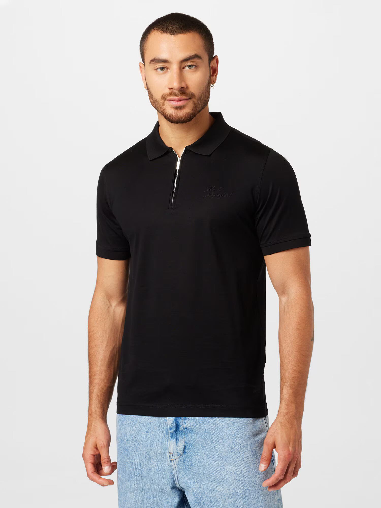 Karl Lagerfeld Tricou negru - Pled.ro