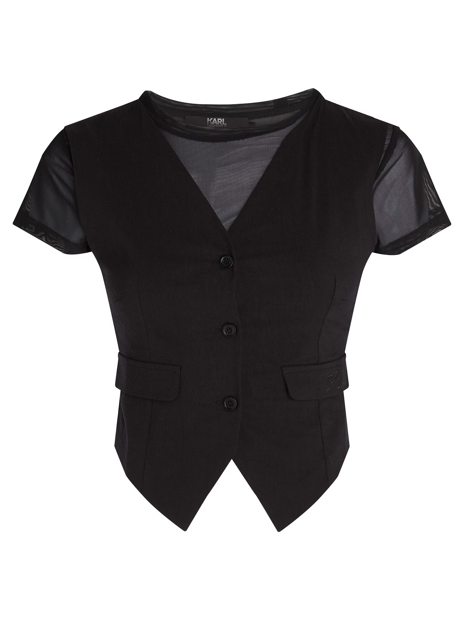 Karl Lagerfeld Tricou negru - Pled.ro