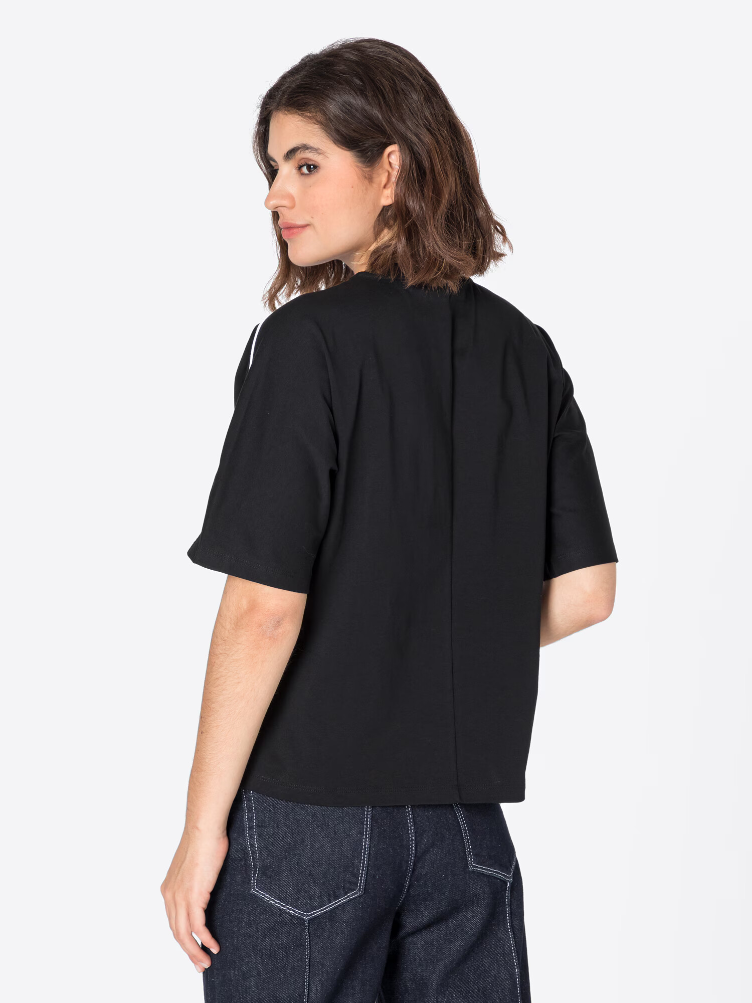 Karl Lagerfeld Tricou negru / alb - Pled.ro