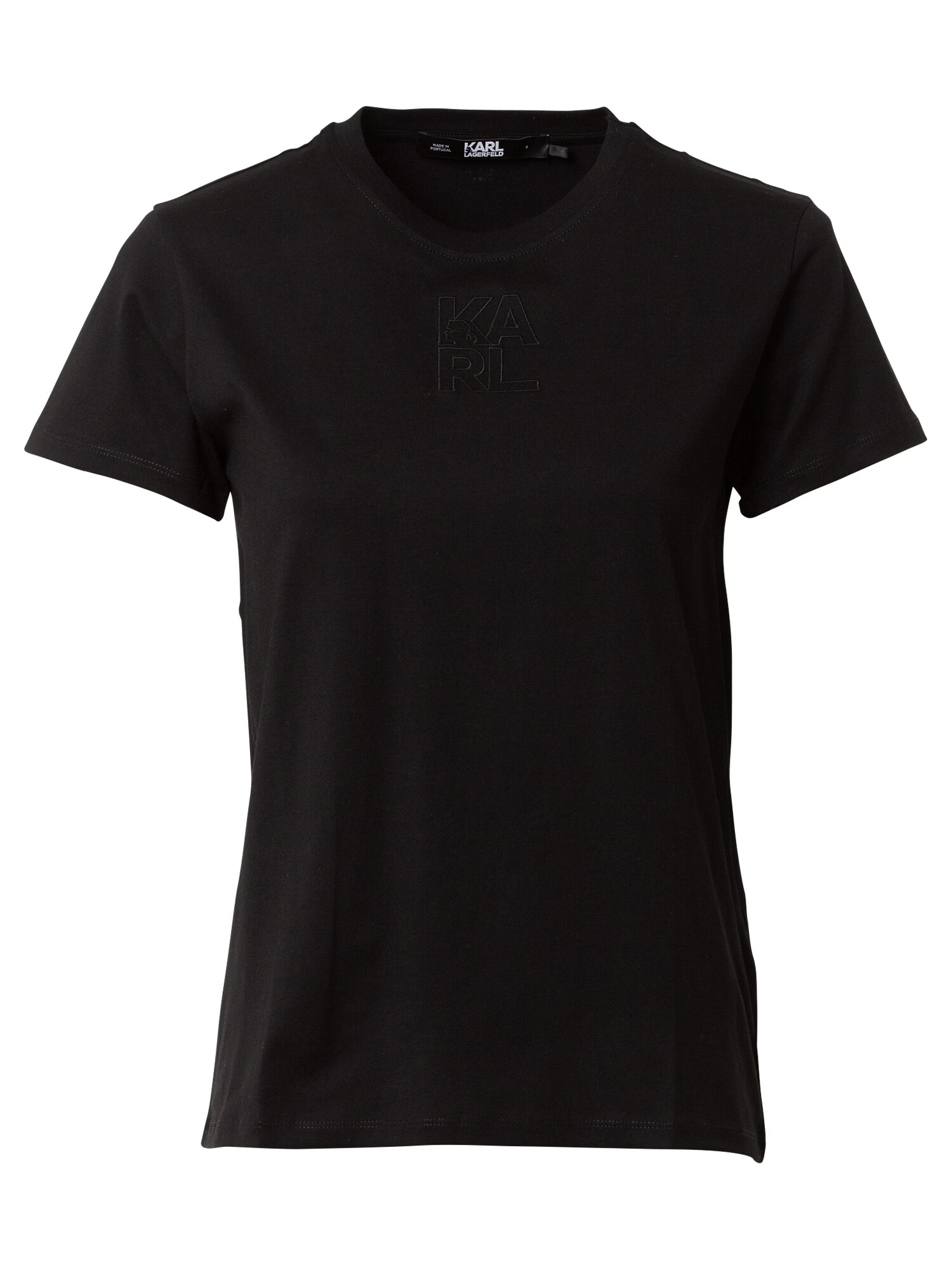 Karl Lagerfeld Tricou negru / alb - Pled.ro