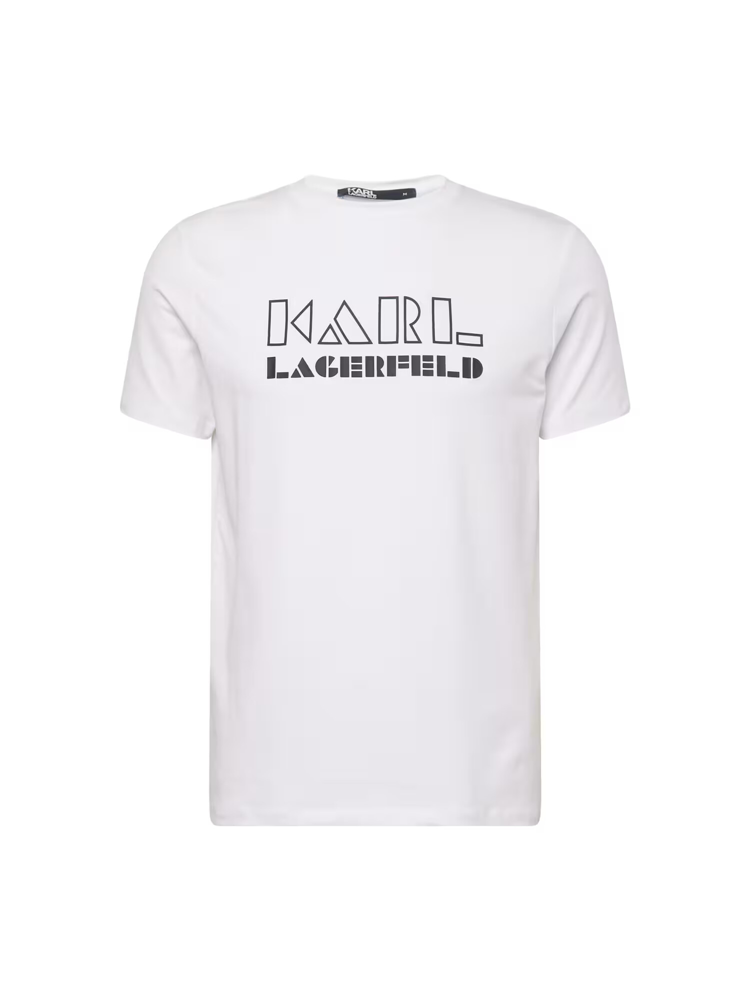 Karl Lagerfeld Tricou negru / alb murdar - Pled.ro