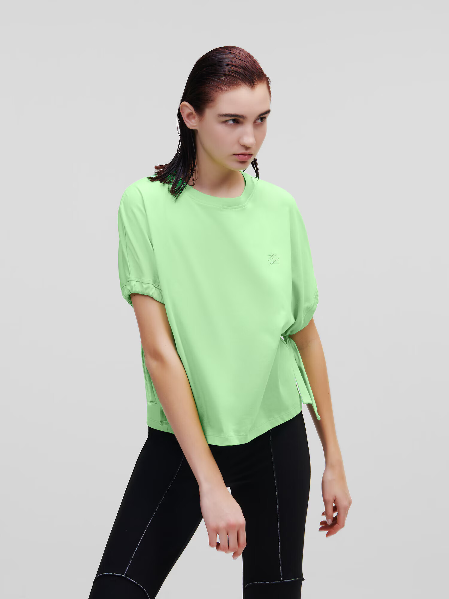 Karl Lagerfeld Tricou verde deschis - Pled.ro