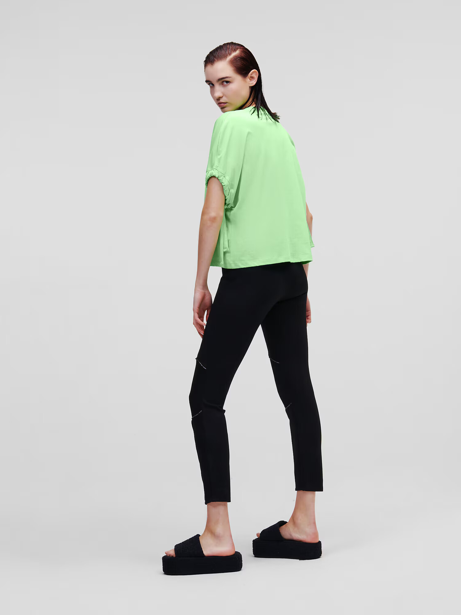 Karl Lagerfeld Tricou verde deschis - Pled.ro