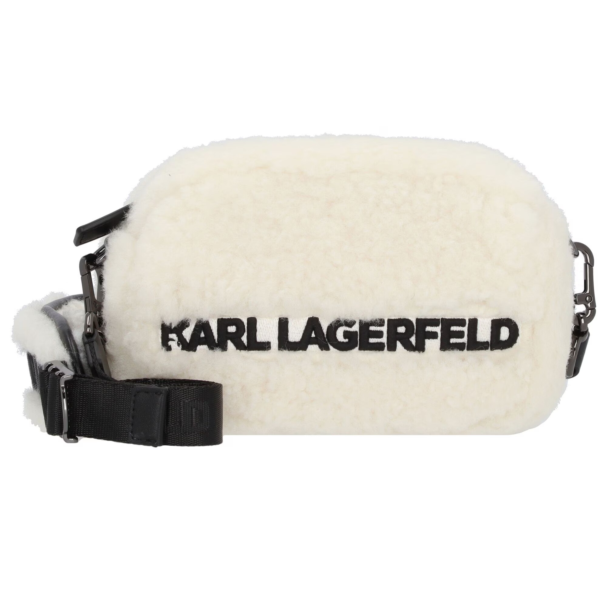 KARL LAGERFELD x CARA DELEVINGNE Geantă de umăr negru / alb - Pled.ro