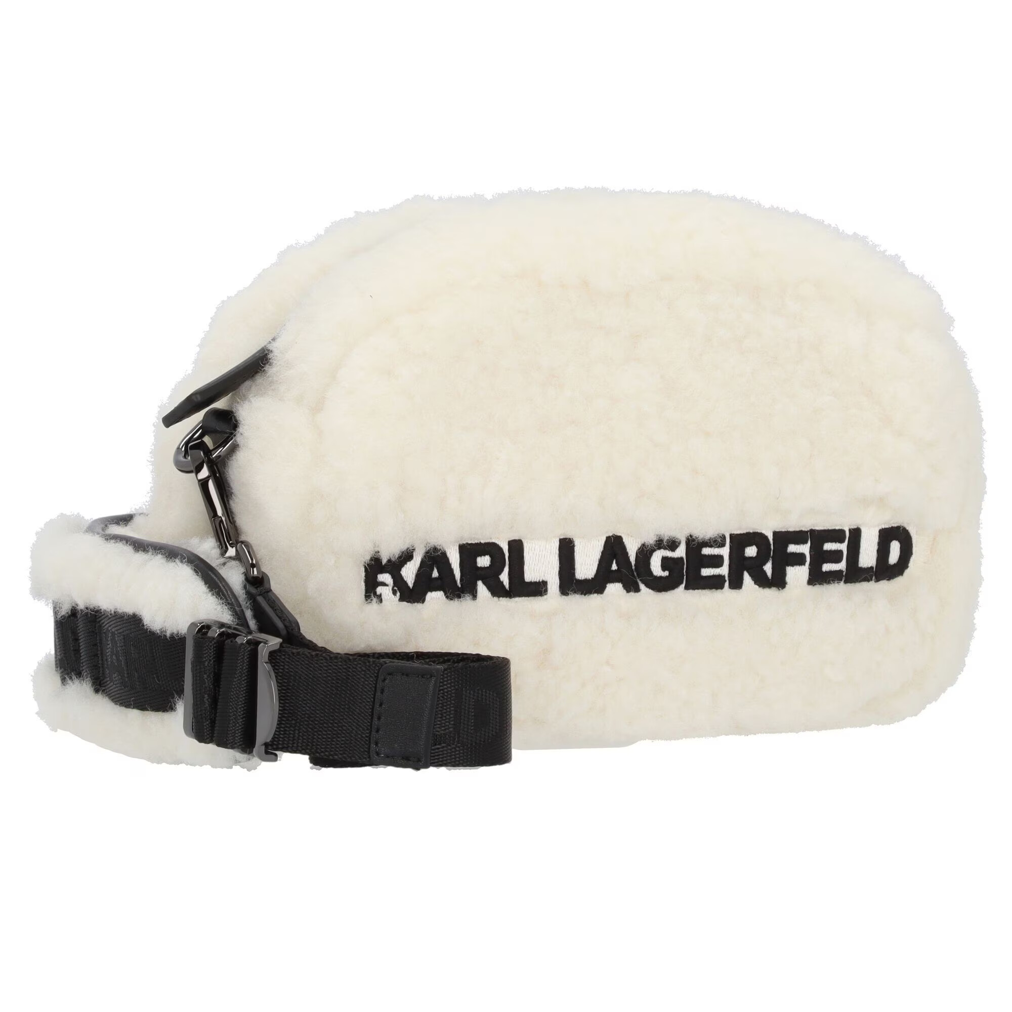 KARL LAGERFELD x CARA DELEVINGNE Geantă de umăr negru / alb - Pled.ro