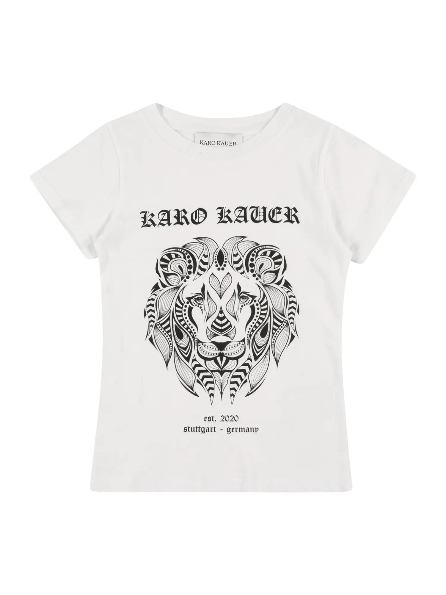 Karo Kauer Tricou negru / alb - Pled.ro