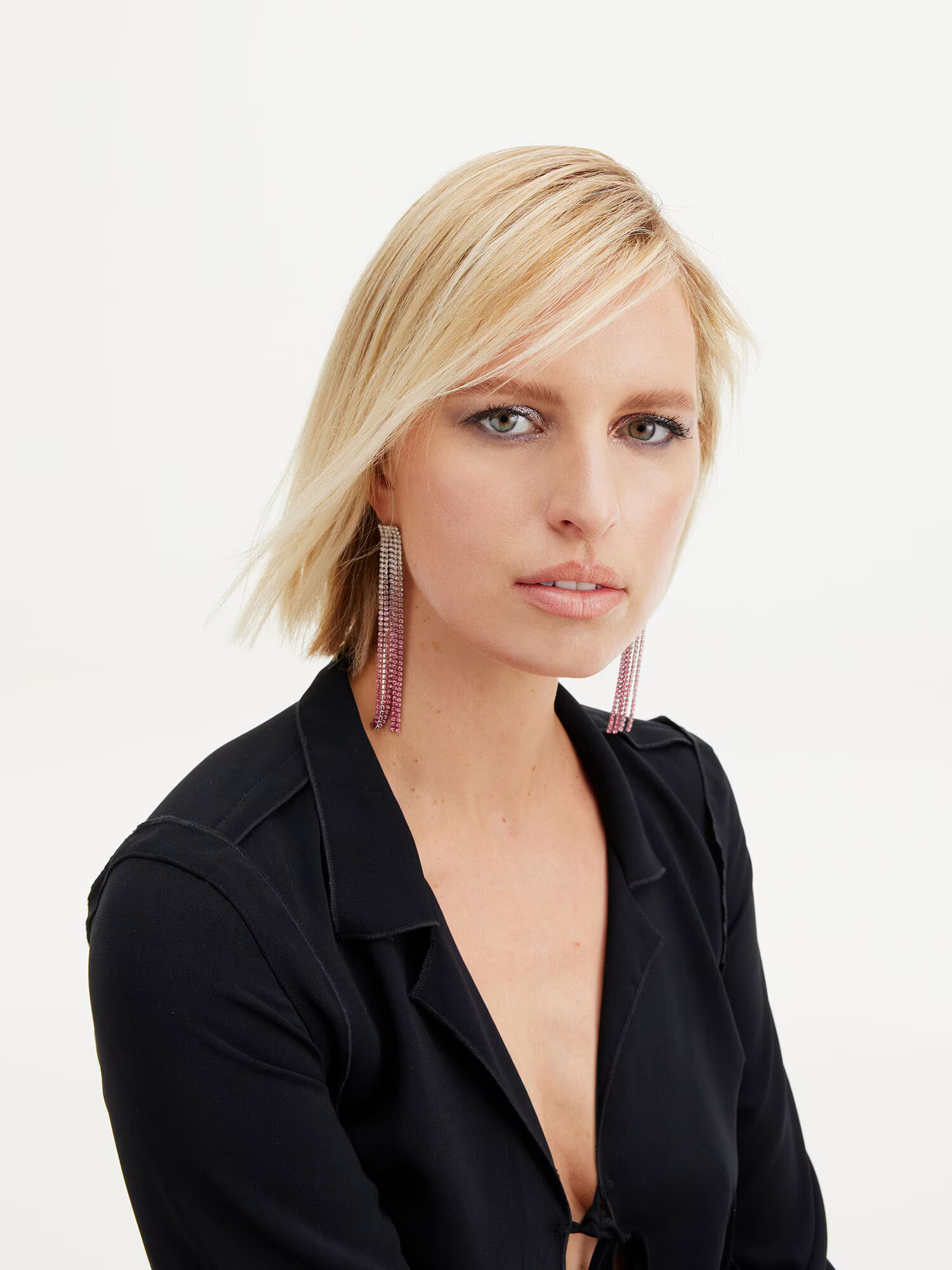 Karolina Kurkova Originals Cercei 'Dita' roz deschis / argintiu - Pled.ro