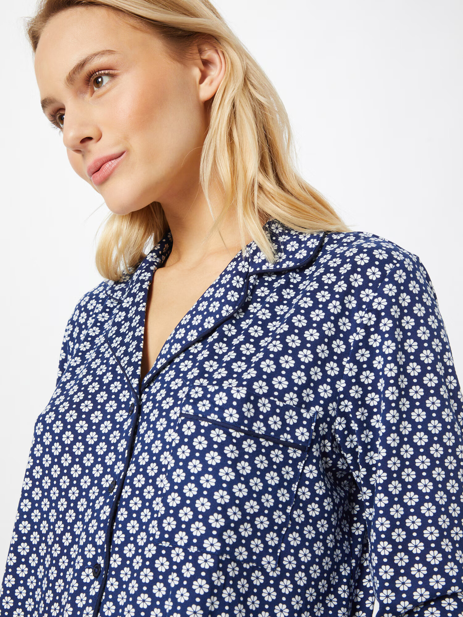 Kate Spade Pijama 'COSE' bleumarin / alb - Pled.ro