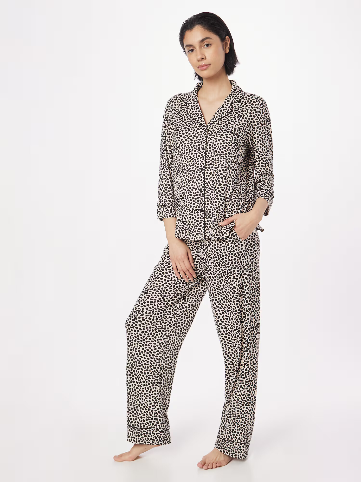 Kate Spade Pijama negru / alb - Pled.ro