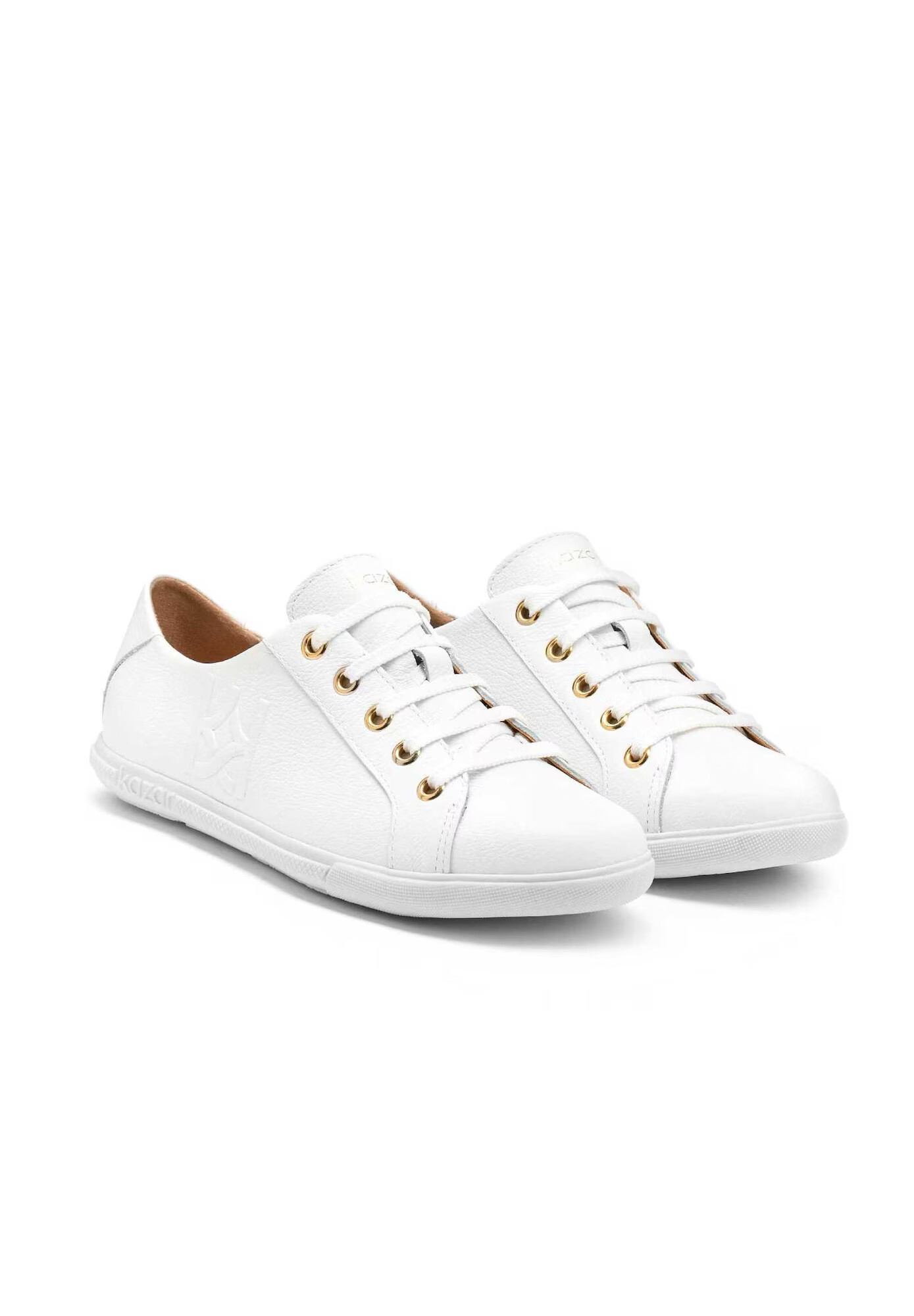 Kazar Sneaker low auriu / alb - Pled.ro