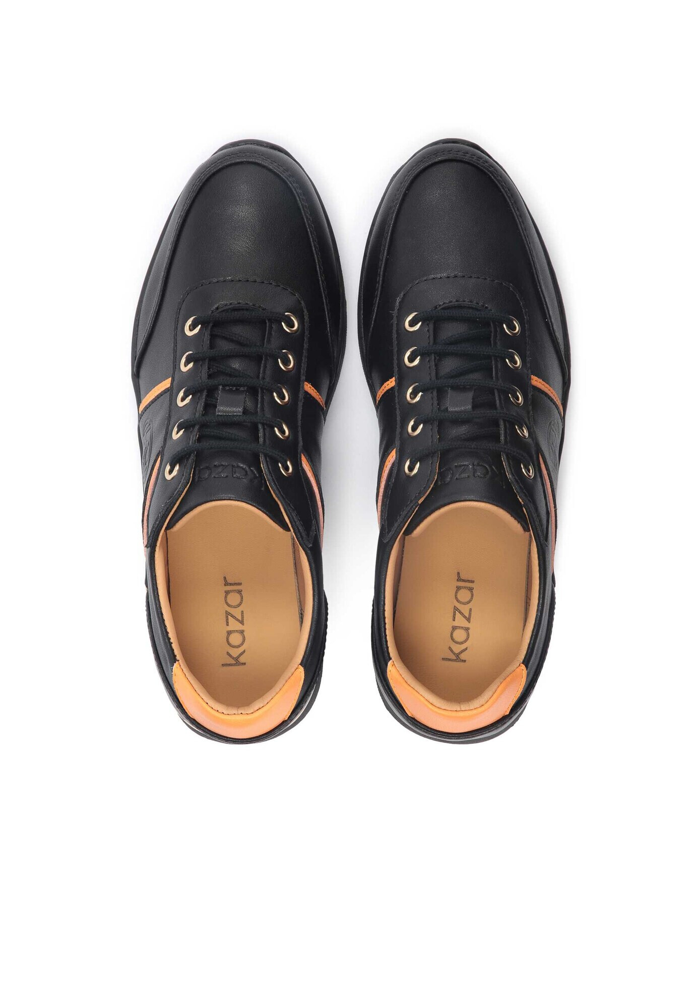 Kazar Sneaker low bej / portocaliu mandarină / negru - Pled.ro