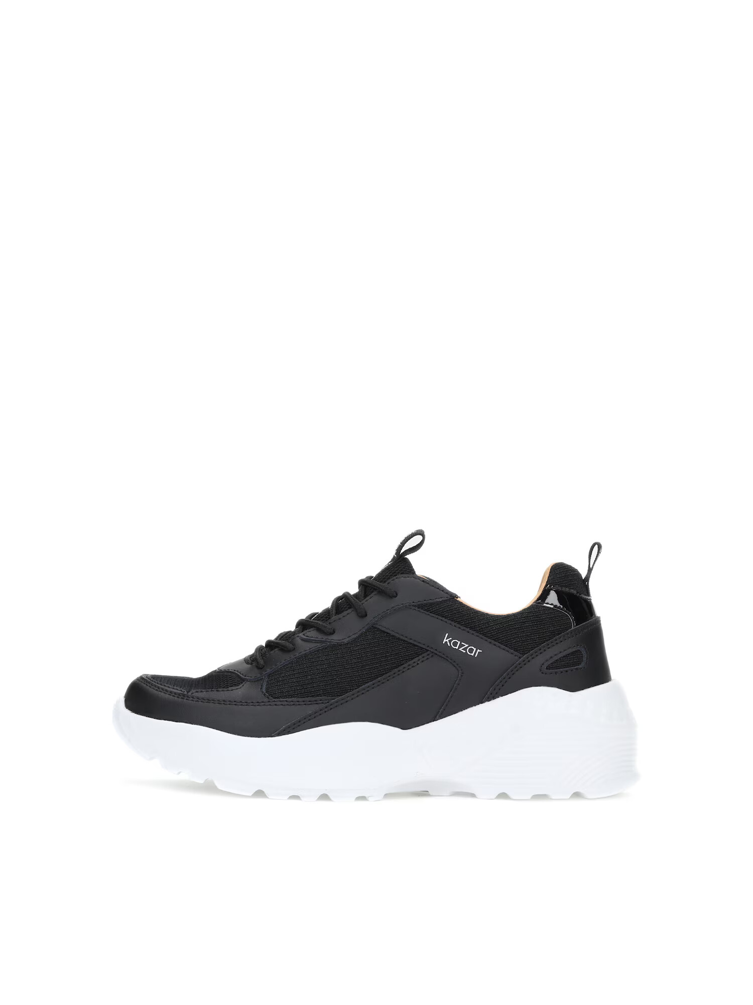 Kazar Sneaker low negru / alb - Pled.ro